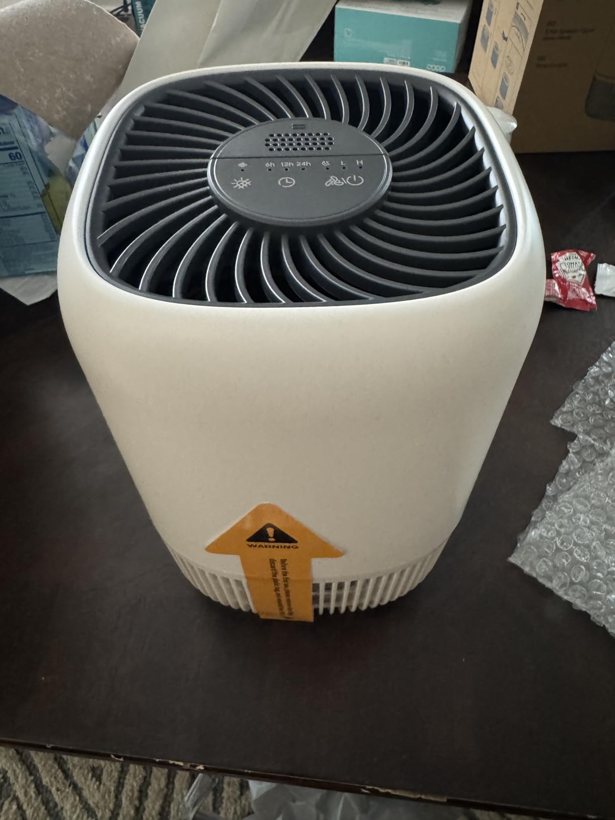 Air Purifiers for Home with H13 True HEPA Filter Up to 1076 Ft² for Pet Hair, Odors, Pollen, Smoke, Compact Air Cleaner with 3 Speeds, Timer, Aroma Quiet 360°Intake Filter, White Customer Review Air Purifiers for Home with H13 True HEPA Filter Up to 1076 Ft² for Pet Hair, Odors, Pollen, Smoke, Compact Air Cleaner with 3 Speeds, Timer, Aroma Quiet 360°Intake Filter, White - Customer Photo 1