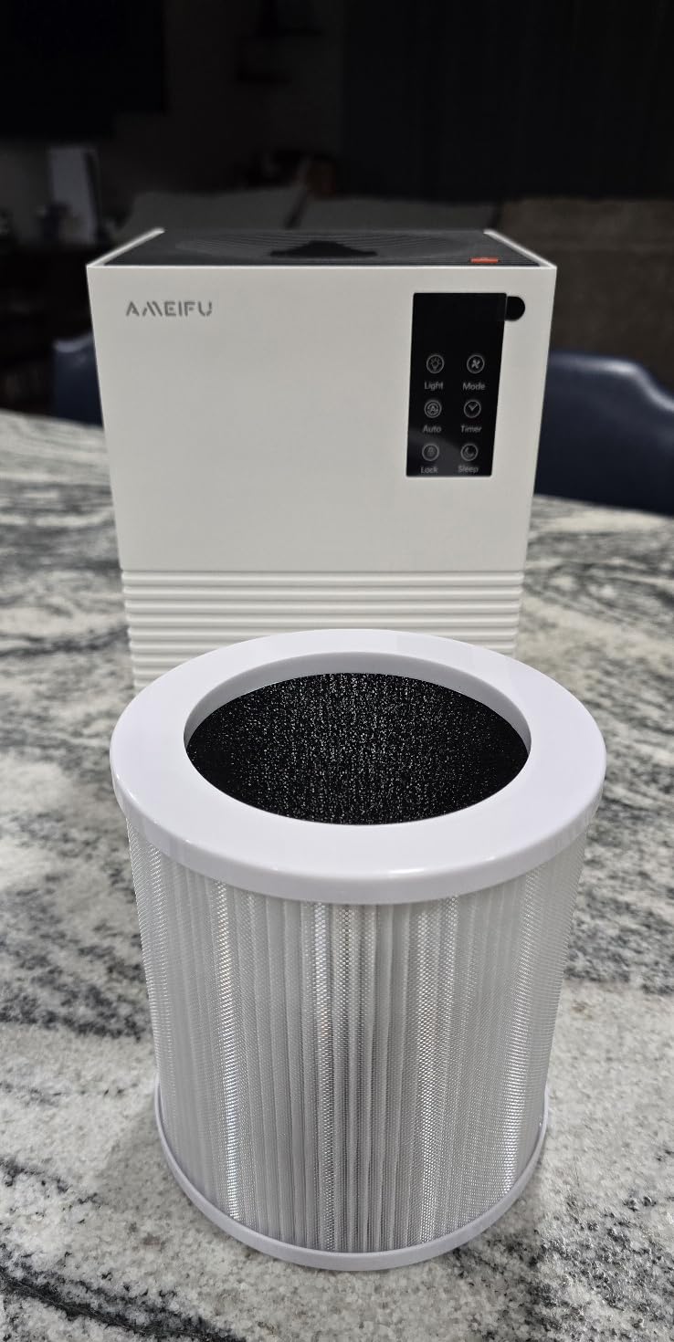 Air Purifier for Home Large Room Up to 1200 Sq Ft, Air Cleaner with H13 Filter, Air Quality Sensor, 4 Timers, 3 Speeds Fan, Quite Air Purifier for Dust, Pet Hair, Pollen Customer Review Air Purifier for Home Large Room Up to 1200 Sq Ft, Air Cleaner with H13 Filter, Air Quality Sensor, 4 Timers, 3 Speeds Fan, Quite Air Purifier for Dust, Pet Hair, Pollen - Customer Photo 1
