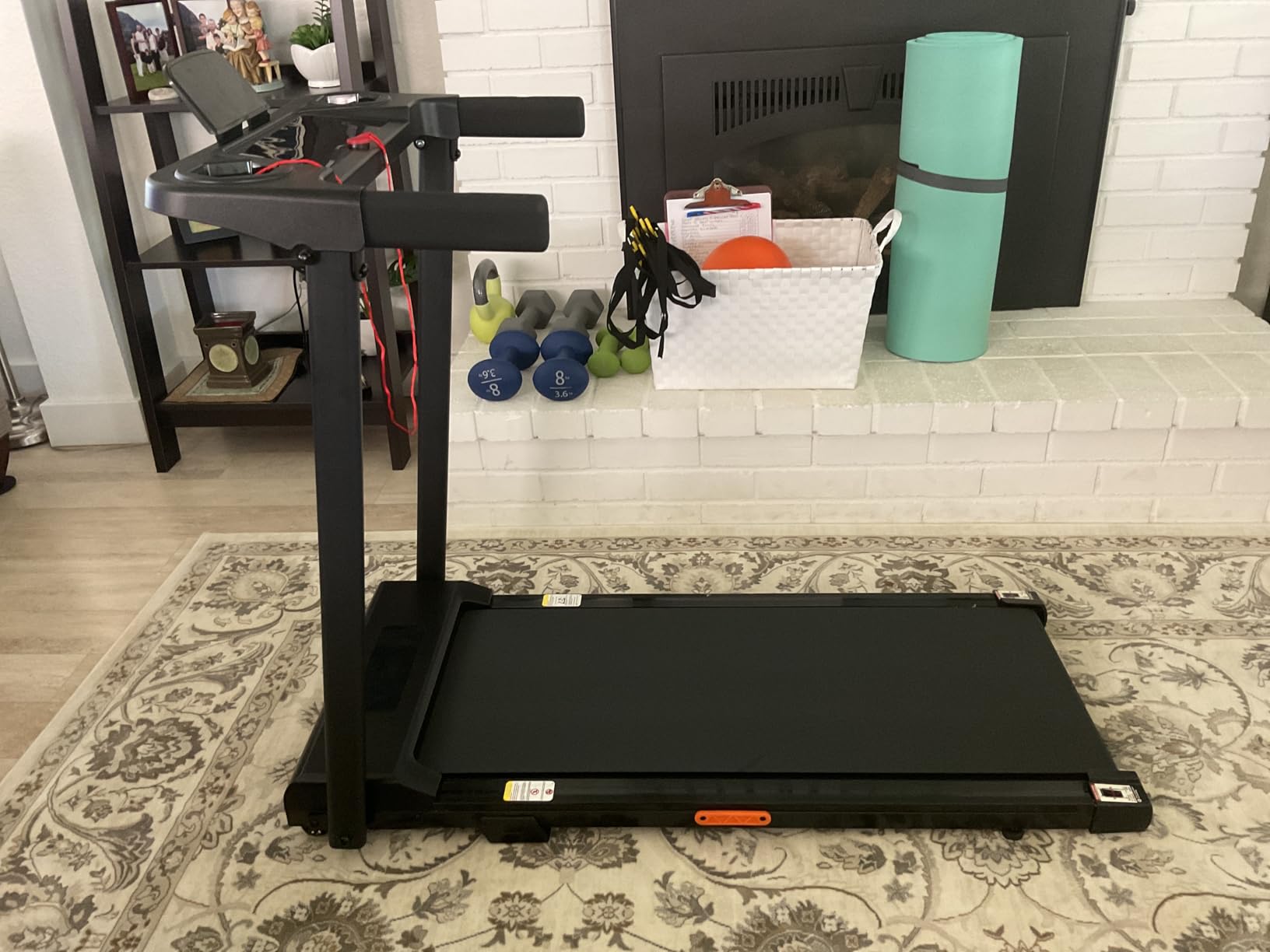 12% Incline Treadmill with Handle, 3-in-1 Portable Treadmills for Home and Office, Foldable Treadmills with 300 Lbs Weight Capacity, 3.0HP Quiet Walking Pad Treadmill, Three Touch Screen Customer Review 12% Incline Treadmill with Handle, 3-in-1 Portable Treadmills for Home and Office, Foldable Treadmills with 300 Lbs Weight Capacity, 3.0HP Quiet Walking Pad Treadmill, Three Touch Screen - Customer Photo 1