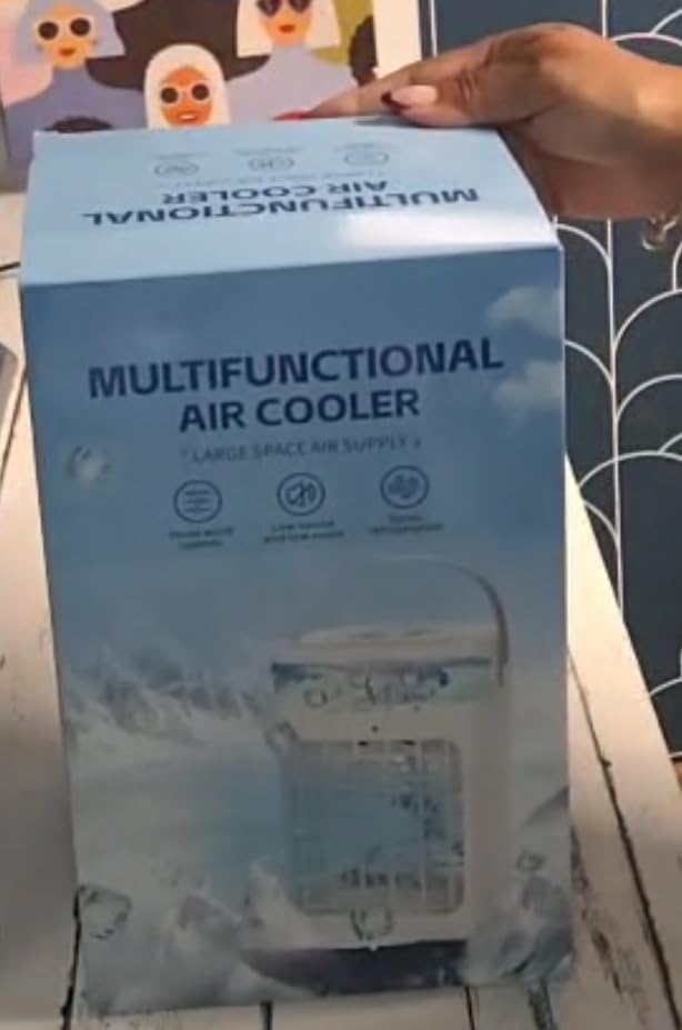 Portable Air Conditioners,Air Conditioner,Ac Unit with 1500ML Water Tank,2 Spray Ports,3 Wind Speeds,3 Timers,10 kinds of Colorful Lights,Portable Ac Units for Room Camping Car Office Customer Review Portable Air Conditioners,Air Conditioner,Ac Unit with 1500ML Water Tank,2 Spray Ports,3 Wind Speeds,3 Timers,10 kinds of Colorful Lights,Portable Ac Units for Room Camping Car Office - Customer Photo 1