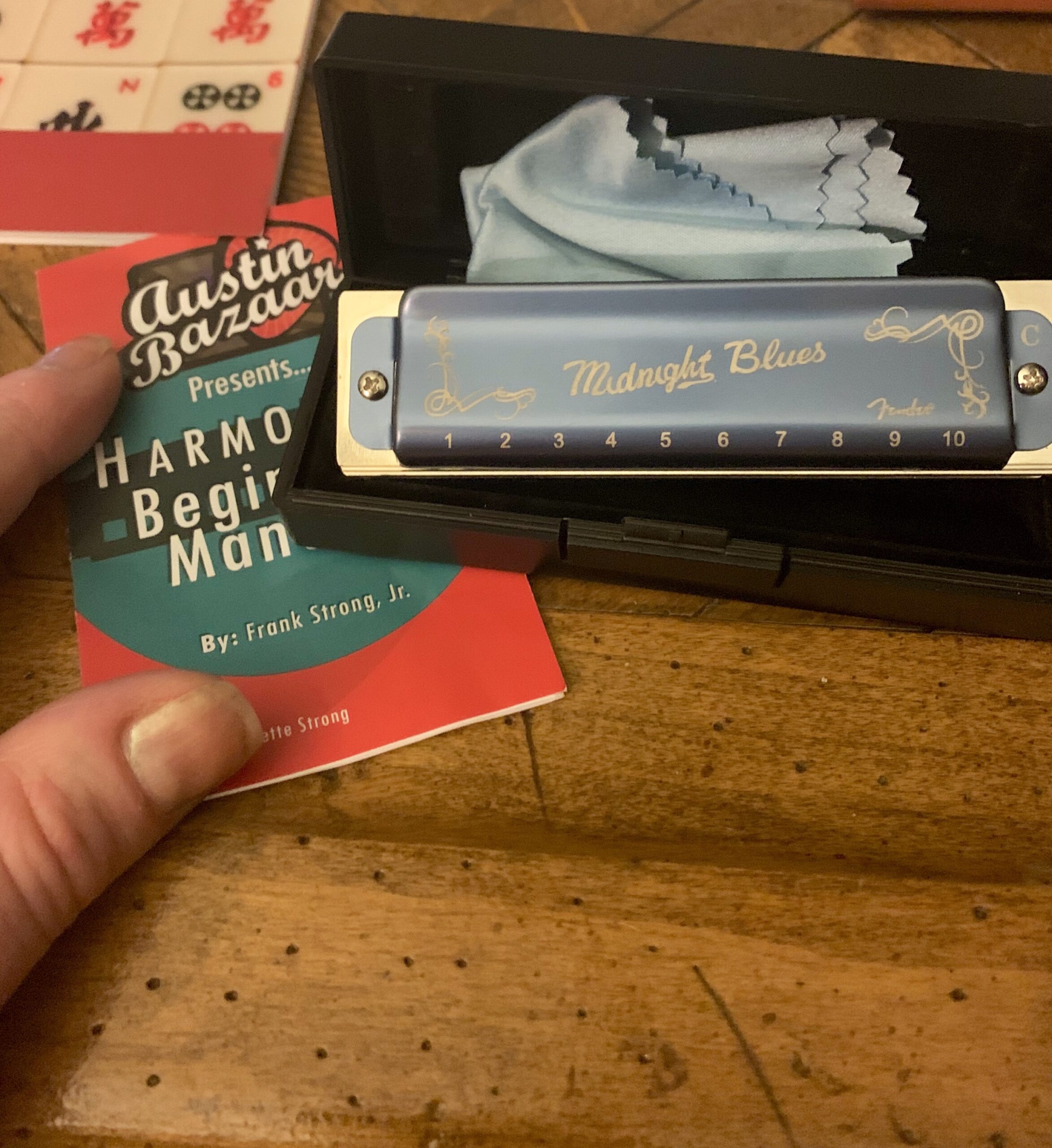 Fender Groove Pro Chromatic 12-Hole Harmonica - Key of C Bundle with Case, Polishing Cloth, and Austin Bazaar Instructional Manual - Customer Photo 1