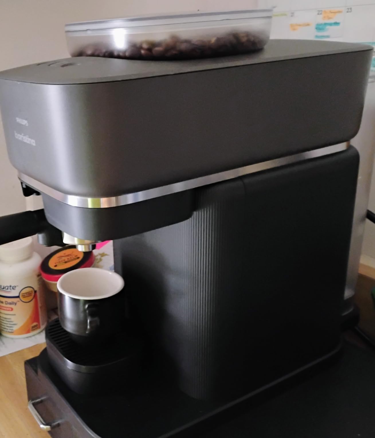 Philips Baristina Espresso Machine, Grind, Tamp & Brew Coffee Beans in One Swipe, Compact, 16 Bar Pump Pressure, Automatic Grinder Customer Review Philips Baristina Espresso Machine, Grind, Tamp & Brew Coffee Beans in One Swipe, Compact, 16 Bar Pump Pressure, Automatic Grinder - Customer Photo 2