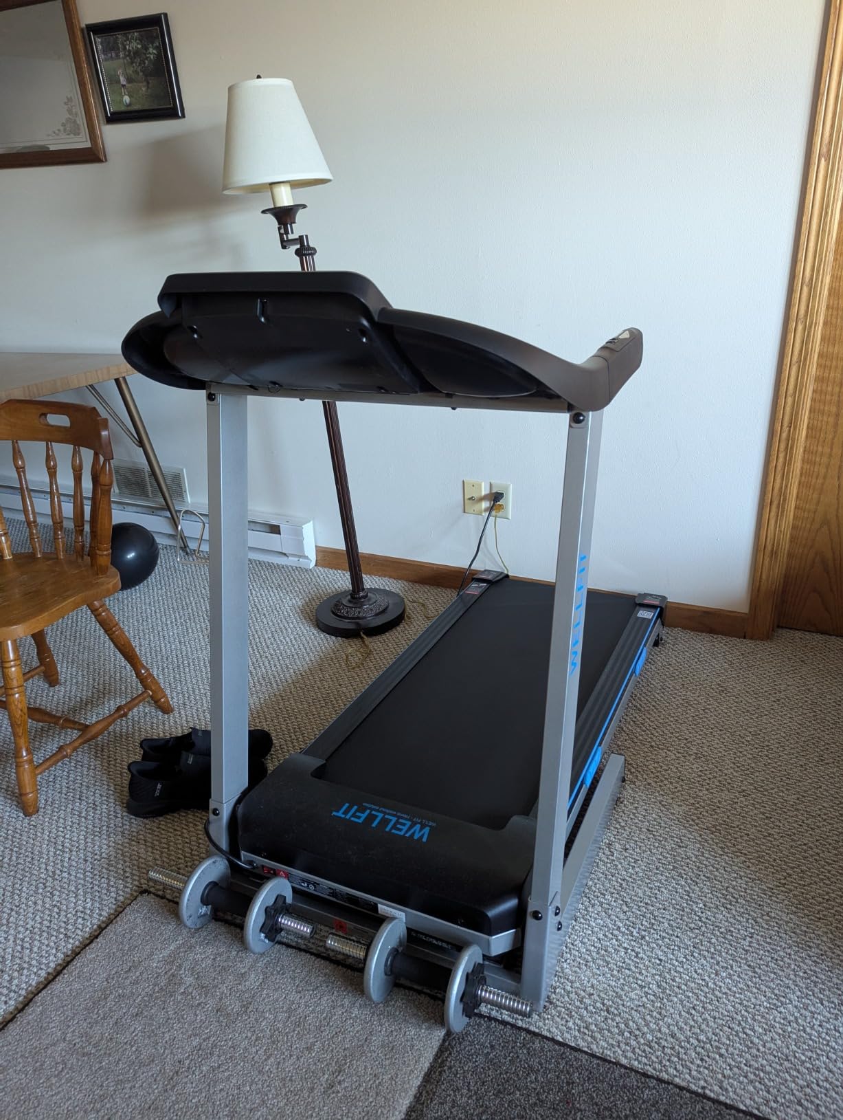 WELLFIT TM007 Auto Incline Treadmill, 4.0HP Heavyduty Treadmill for 400lbs+ Capacity, Adjustable Height for 5'2 WELLFIT TM007 Auto Incline Treadmill, 4.0HP Heavyduty Treadmill for 400lbs+ Capacity, Adjustable Height for 5'2