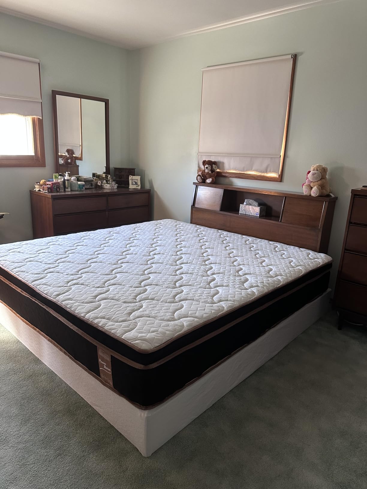 Full Mattress 10 Inch, Cooling Hybrid Bed in a Box, Individual Pocket Springs, Motion Isolation, Targeted Hip/Shoulder/Lumbar Support, Fiberglass-Free, Ergonomic Zones, 365-Night Trial, CertiPUR-US Customer Review Full Mattress 10 Inch, Cooling Hybrid Bed in a Box, Individual Pocket Springs, Motion Isolation, Targeted Hip/Shoulder/Lumbar Support, Fiberglass-Free, Ergonomic Zones, 365-Night Trial, CertiPUR-US - Customer Photo 1