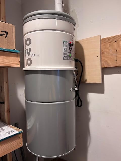 OVO Heavy Duty Powerful Central Vacuum System, Hybrid Filtration (with or Without Disposable Bags) 35L or 9.25Gal, 700 Airwatts with 30ft Deluxe Plus Accessory kit Included Customer Review OVO Heavy Duty Powerful Central Vacuum System, Hybrid Filtration (with or Without Disposable Bags) 35L or 9.25Gal, 700 Airwatts with 30ft Deluxe Plus Accessory kit Included - Customer Photo 2