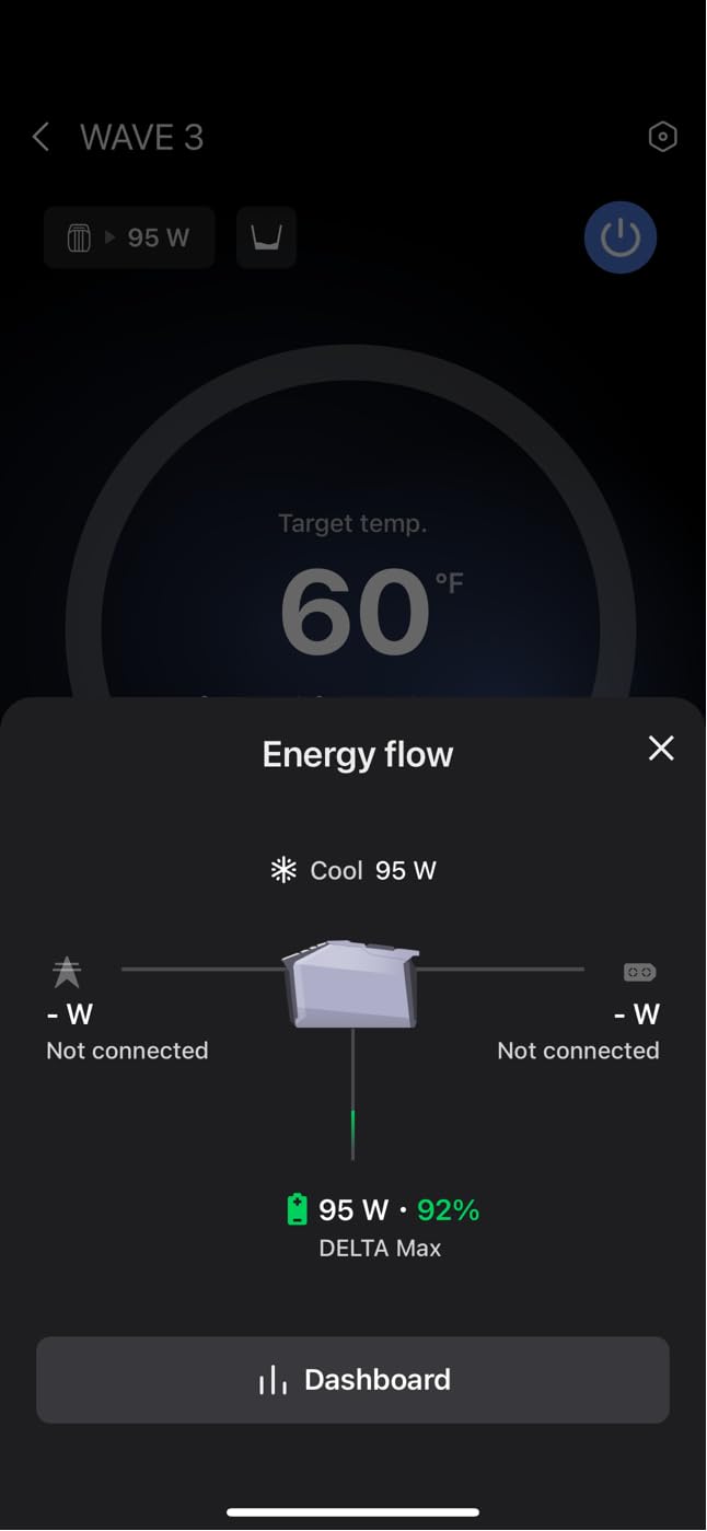 EF ECOFLOW WAVE 3 Portable Air Conditioner, 1800W/6100 BTU Cooling and 2000W/6800 BTU Heating, 1000W Fast Charging in 75 mins, 8H Wireless Running, APP Control, for Camping, Vanlife, RVs Customer Review EF ECOFLOW WAVE 3 Portable Air Conditioner, 1800W/6100 BTU Cooling and 2000W/6800 BTU Heating, 1000W Fast Charging in 75 mins, 8H Wireless Running, APP Control, for Camping, Vanlife, RVs - Customer Photo 1