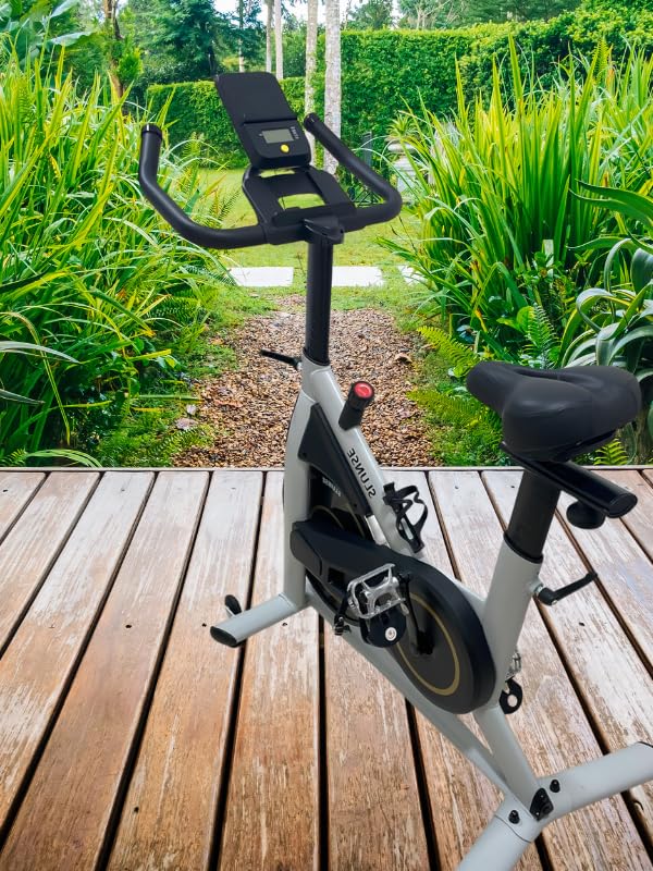 Exercise Bike, Adjustable Magnetic Resistance Stationary Bikes for Home with App Compatible, Quiet Indoor Cycling Bike with 350lbs Weight Capacity Comfortable Seat, Digital Monitor & Phone Mount Customer Review Exercise Bike, Adjustable Magnetic Resistance Stationary Bikes for Home with App Compatible, Quiet Indoor Cycling Bike with 350lbs Weight Capacity Comfortable Seat, Digital Monitor & Phone Mount - Customer Photo 1