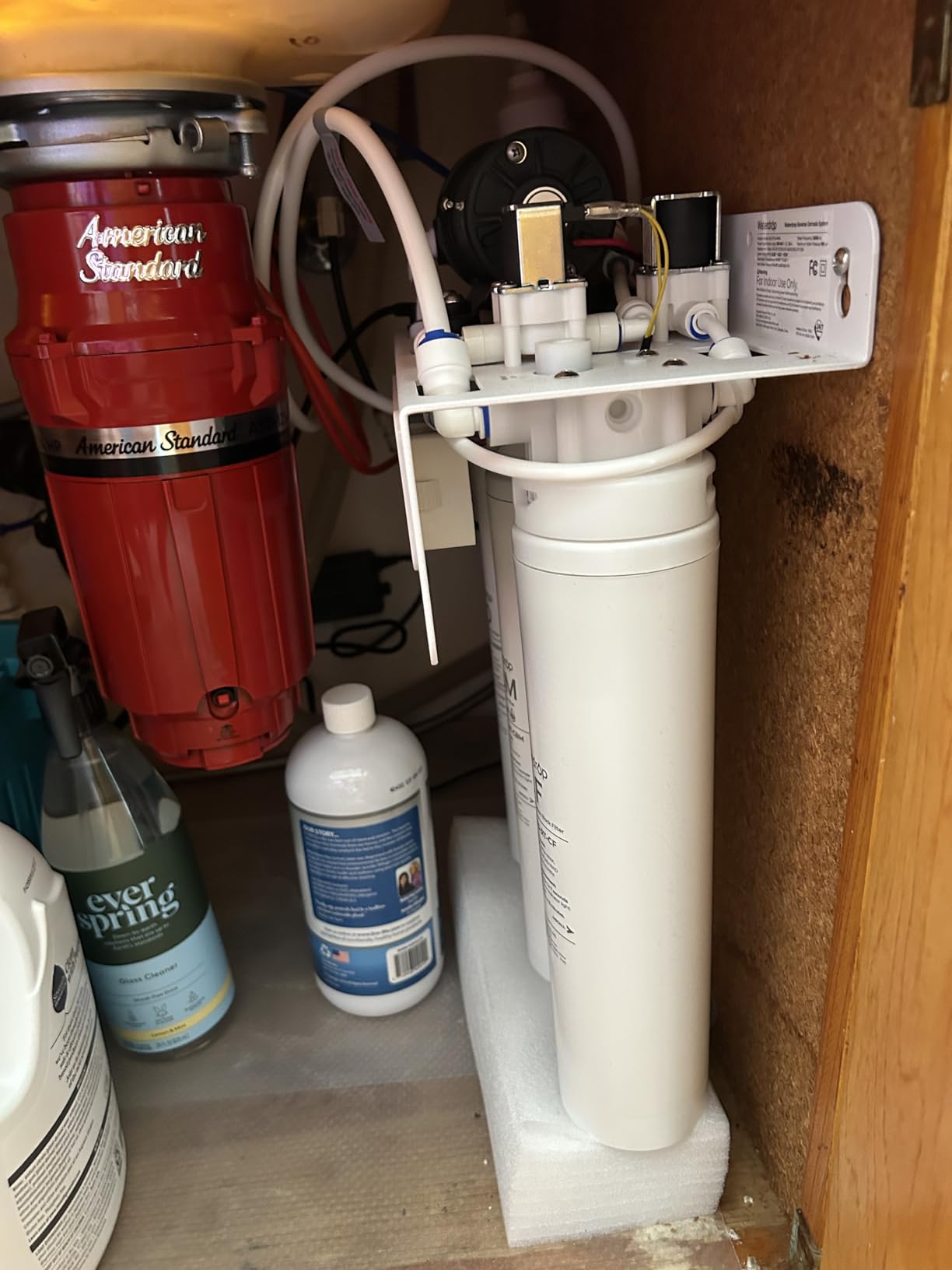 Waterdrop WD-T3-C Reverse Osmosis Water Filter, NSF/ANSI 372 Certified, 8-Stage Under Sink RO Water Filter, 450GPD Tankless Water Filtration System, 2:1 Pure to Drain, BPA Free, Plug-in Required Customer Review Waterdrop WD-T3-C Reverse Osmosis Water Filter, NSF/ANSI 372 Certified, 8-Stage Under Sink RO Water Filter, 450GPD Tankless Water Filtration System, 2:1 Pure to Drain, BPA Free, Plug-in Required - Customer Photo 1