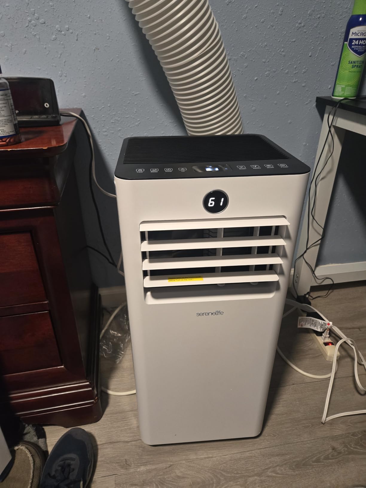 SereneLife 8,000 BTU Portable Air Conditioner and Heater, Small AC with Dehumidifier and Fan, Wifi Function, Mini AC Unit with 350 Sq. Ft. Coverage, Includes Remote Control and Window Mount Kit Customer Review SereneLife 8,000 BTU Portable Air Conditioner and Heater, Small AC with Dehumidifier and Fan, Wifi Function, Mini AC Unit with 350 Sq. Ft. Coverage, Includes Remote Control and Window Mount Kit - Customer Photo 1