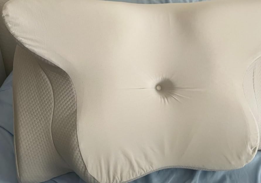 Cervical Pillow for Neck Pain Relief - Ergonomic Pillow for Sleeping Side Sleeper Pillow for Adults, Contour Neck Pillow Cooling Memory Foam Pillows, Orthopedic Bed Pillow for Back Stomach Sleepers Customer Review Cervical Pillow for Neck Pain Relief - Ergonomic Pillow for Sleeping Side Sleeper Pillow for Adults, Contour Neck Pillow Cooling Memory Foam Pillows, Orthopedic Bed Pillow for Back Stomach Sleepers - Customer Photo 1