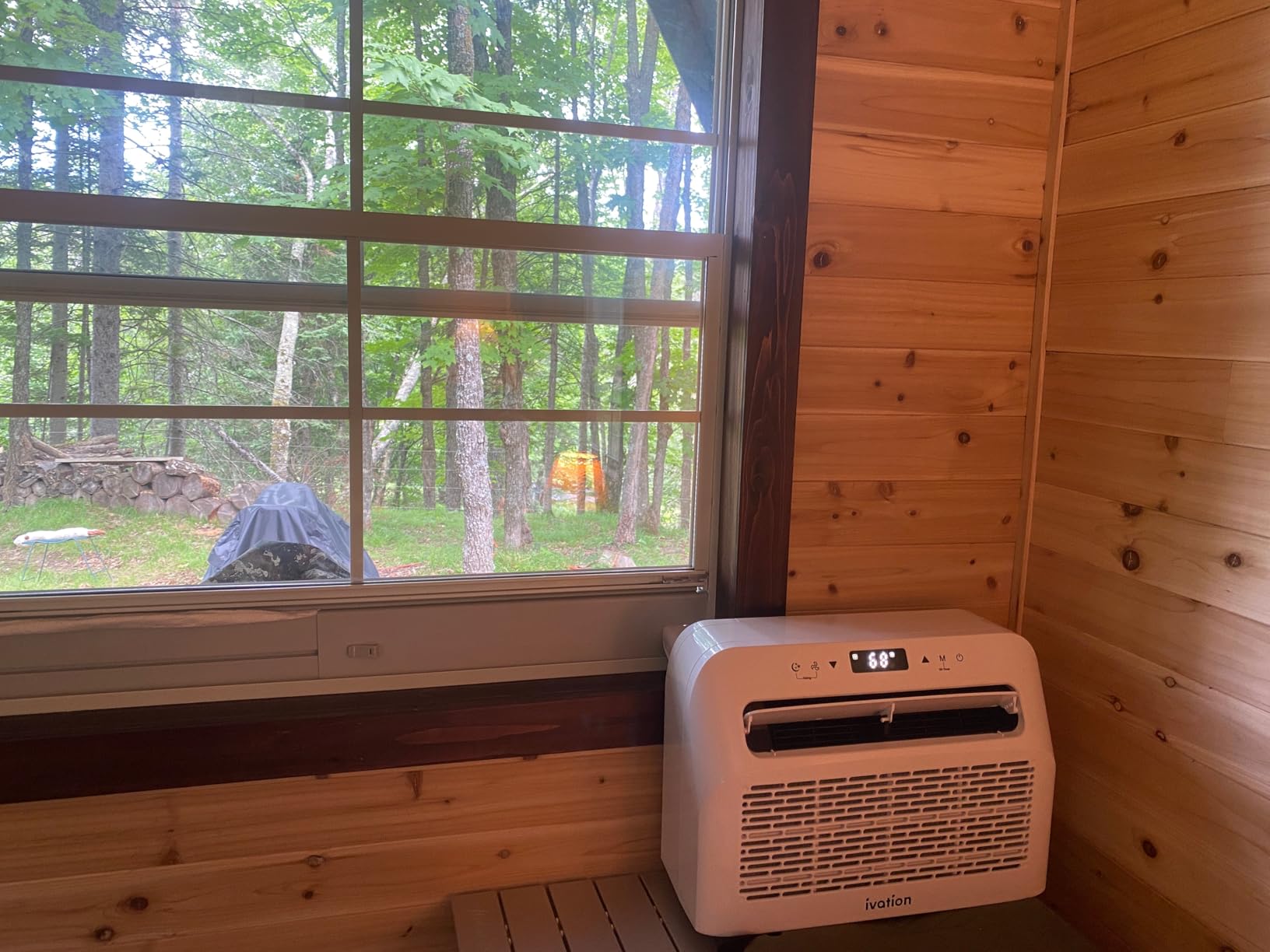 Ivation 6,500 BTU Camper Air Conditioner | Portable Over-the-Window Sill AC, Fan & Dehumidifier for RV, Caravan & Motorhome | Digital Display, Temperature Control, Timer, Sleep Mode, Whisper Quiet - Customer Photo 2