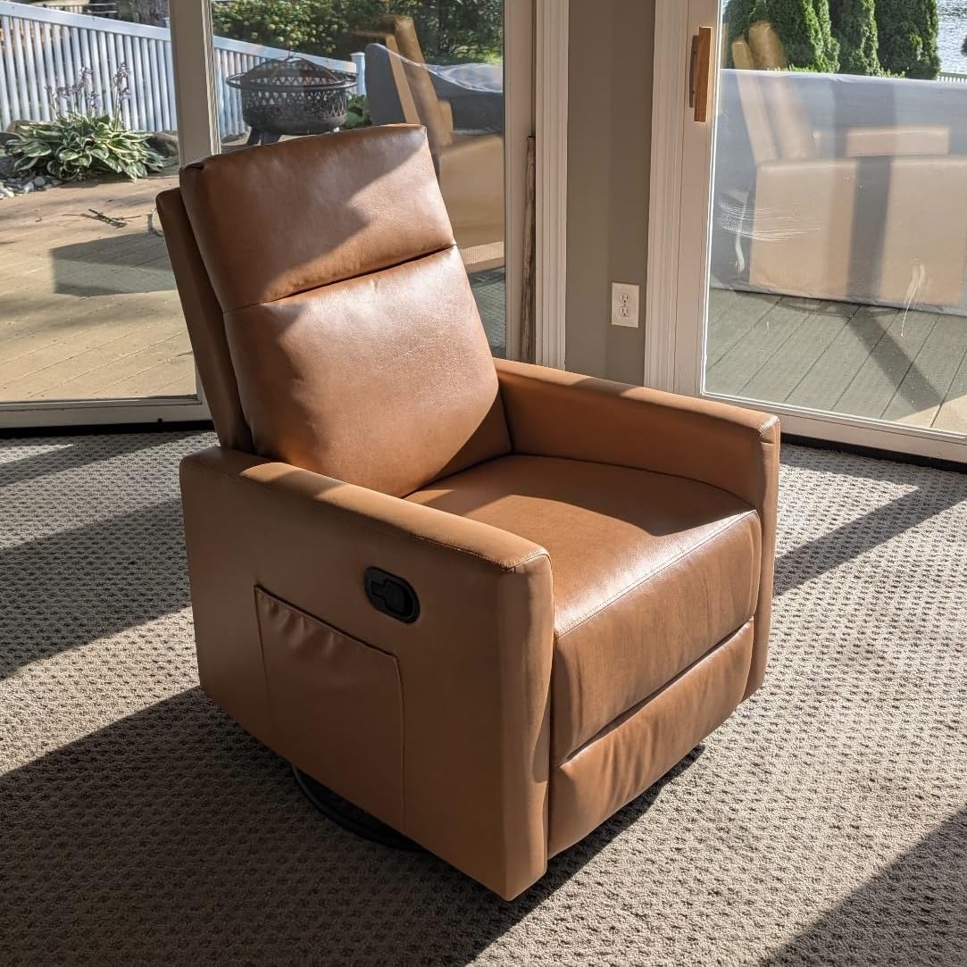 Sweetcrispy Massage Recliner Chair for Adults, Adjustable Home Theater Seating with Lumbar Support, Small Recliners for Small Spaces, Dark Grey Customer Review Photo Sweetcrispy Massage Recliner Chair for Adults, Adjustable Home Theater Seating with Lumbar Support, Small Recliners for Small Spaces, Dark Grey - Customer Photo 1