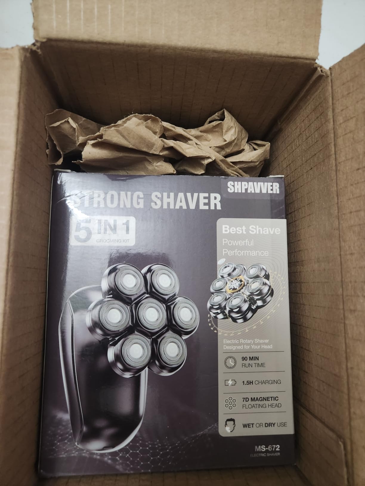 Head Shavers for Bald Men: 5-in-1 Electric Razor - IPX7 Waterproof Shaving Grooming Kit for Balder - Turbo Speed & Precision Blades (Gold) Customer Review Head Shavers for Bald Men: 5-in-1 Electric Razor - IPX7 Waterproof Shaving Grooming Kit for Balder - Turbo Speed & Precision Blades (Gold) - Customer Photo 2