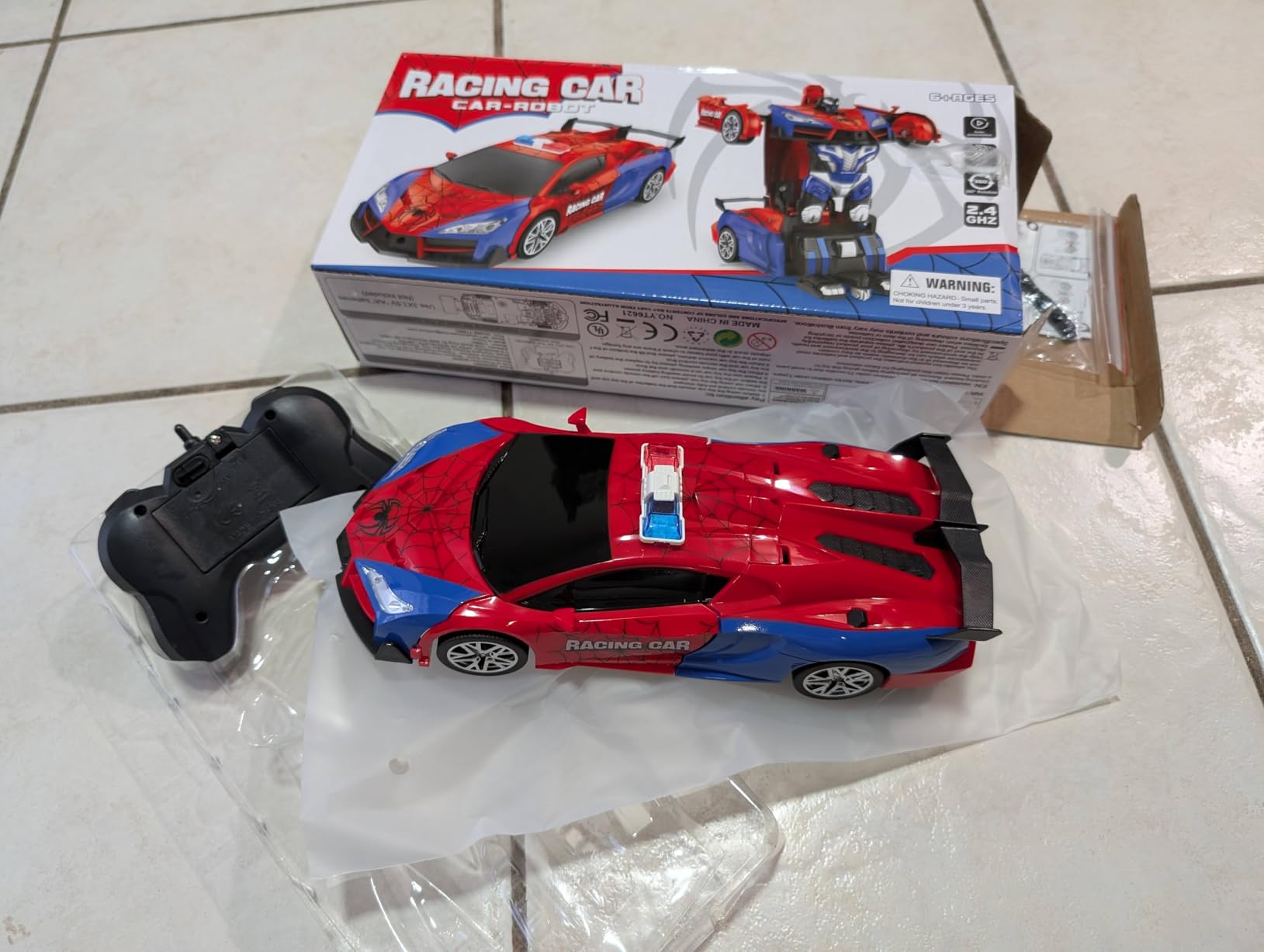 Remote Control Car for Boys 8-12 4-7, 2.4GHz RC Car 1:18 Scale, One-Button Transforming Toy Customer Review Remote Control Car for Boys 8-12 4-7, 2.4GHz RC Car 1:18 Scale, One-Button Transforming Toy - Customer Photo 1