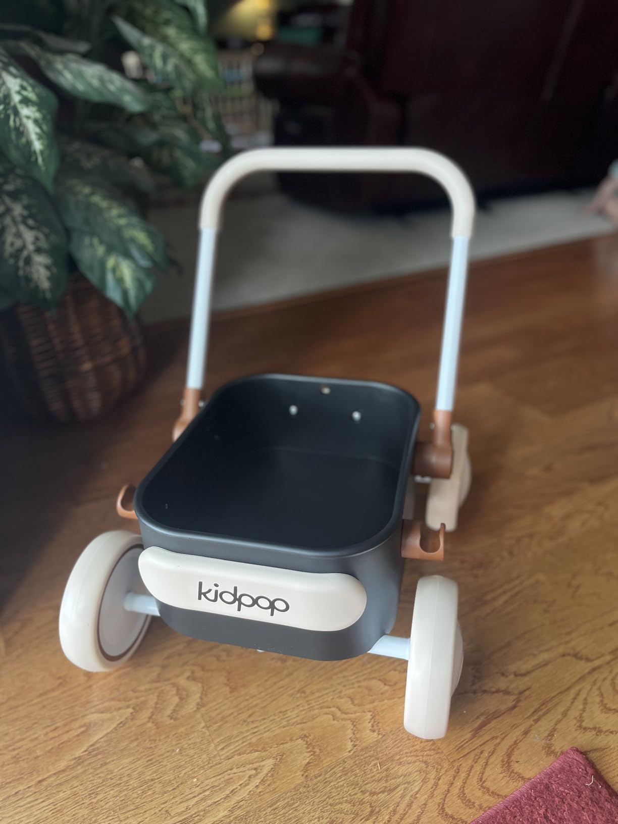 Kidpop PULA 2-in-1 Push and Pull-Along Wagon, Baby Push Walker for First Learner from 7 Month to 4 Year, One Year Birthday Gifts, Sturdy and Safe, Indoors and Outdoors (White) Customer Review Kidpop PULA 2-in-1 Push and Pull-Along Wagon, Baby Push Walker for First Learner from 7 Month to 4 Year, One Year Birthday Gifts, Sturdy and Safe, Indoors and Outdoors (White) - Customer Photo 1