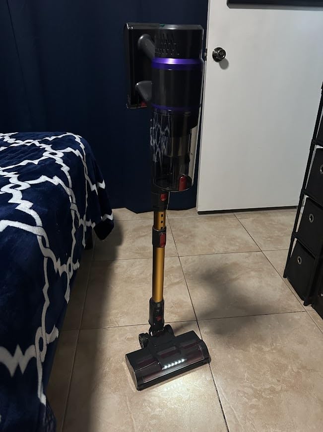 Cordless Vacuum Cleaner, 550W/50Kpa/70Mins Vacuum Cleaners for Home with Smart Auto Mode/LED Touch Display, Self-Standing Cordless Stick Vacuum Rechargeable, Vacuum Cleaner for Pet Hair/Carpet/Floors Customer Review Cordless Vacuum Cleaner, 550W/50Kpa/70Mins Vacuum Cleaners for Home with Smart Auto Mode/LED Touch Display, Self-Standing Cordless Stick Vacuum Rechargeable, Vacuum Cleaner for Pet Hair/Carpet/Floors - Customer Photo 1