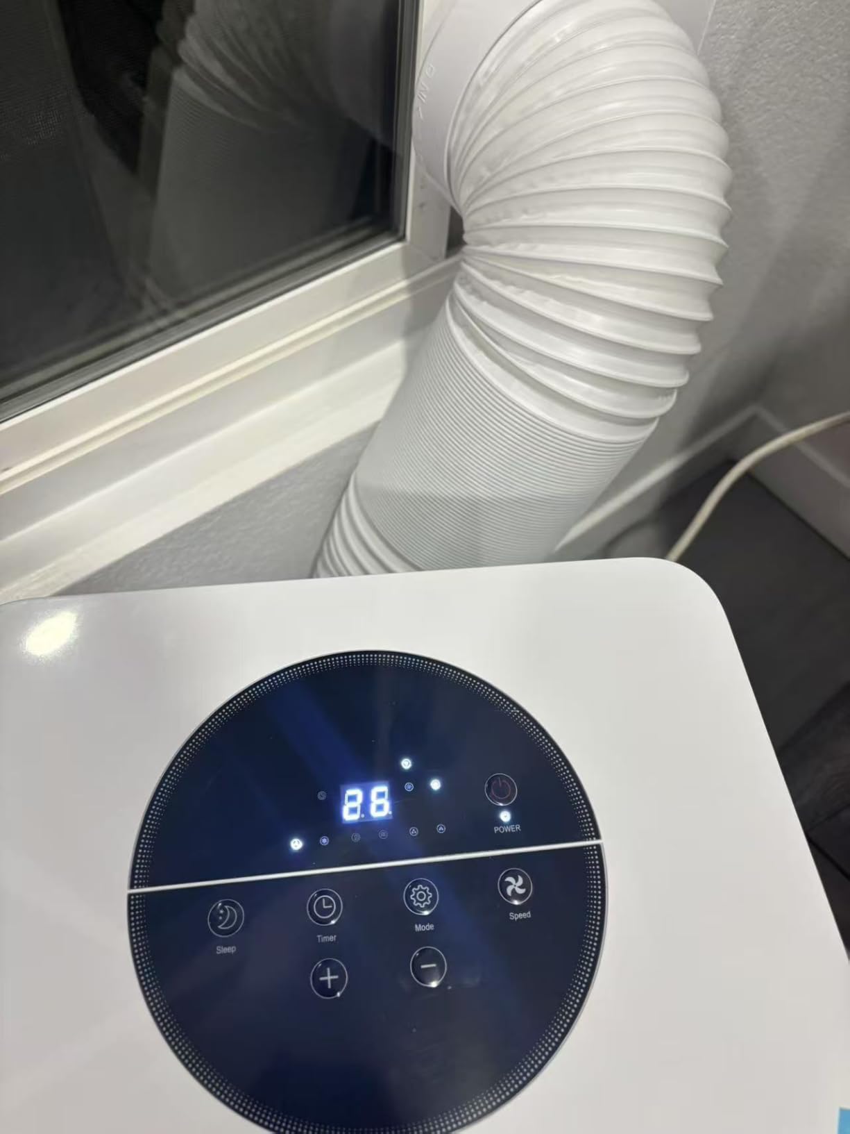 8000BTU Portable Air Conditioners Smart AC Unit with App & Remote Control 3-in-1 Cooling, Dehumidifier, Fan for Rooms up to 350 sq.ft, 24H Timer, White Customer Review 8000BTU Portable Air Conditioners Smart AC Unit with App & Remote Control 3-in-1 Cooling, Dehumidifier, Fan for Rooms up to 350 sq.ft, 24H Timer, White - Customer Photo 1