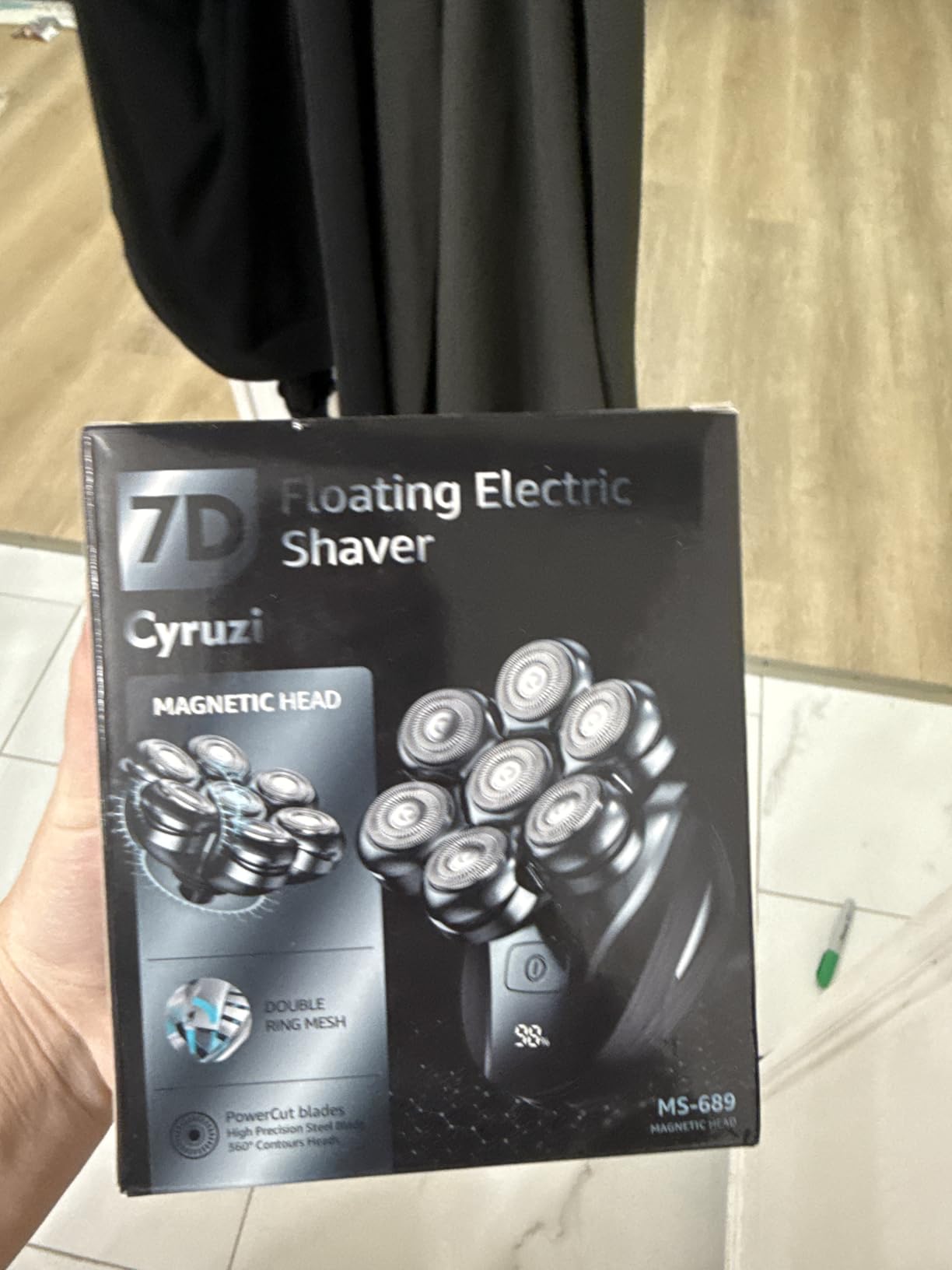 Head Shavers for Bald Men: Upgraded Detachable Head Shaver - IPX7 Waterproof Wet or Dry Electric Razor for Men - 7D LED Display Rechargeable Shaving Grooming Kit with Type-C Charge Customer Review Head Shavers for Bald Men: Upgraded Detachable Head Shaver - IPX7 Waterproof Wet or Dry Electric Razor for Men - 7D LED Display Rechargeable Shaving Grooming Kit with Type-C Charge - Customer Photo 1