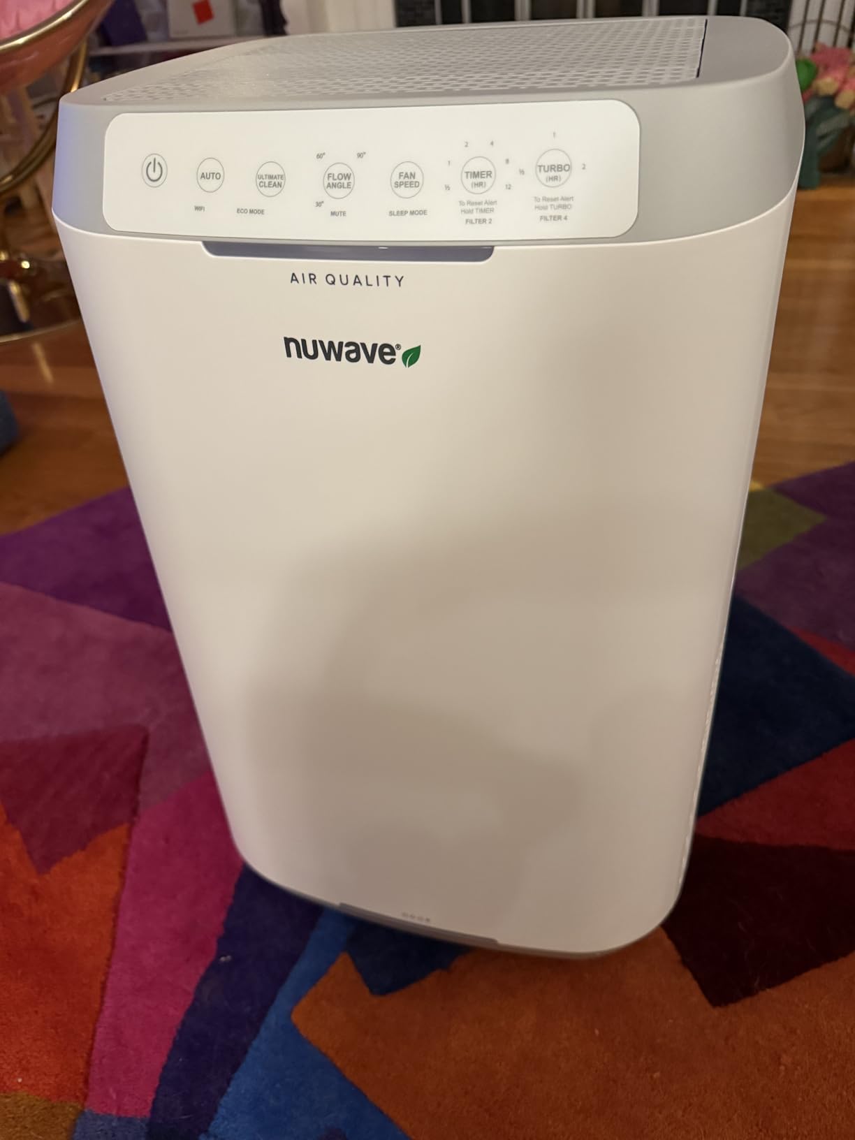 Nuwave Forever Air Purifier for Home Large Room Up to 2,002 Ft², Dual Sensors, 7 Easy to Clean & Washable Filters, Smart WiFi, Removes Smoke, Dust & Pollen Down to 0.1 Microns Customer Review Nuwave Forever Air Purifier for Home Large Room Up to 2,002 Ft², Dual Sensors, 7 Easy to Clean & Washable Filters, Smart WiFi, Removes Smoke, Dust & Pollen Down to 0.1 Microns - Customer Photo 2