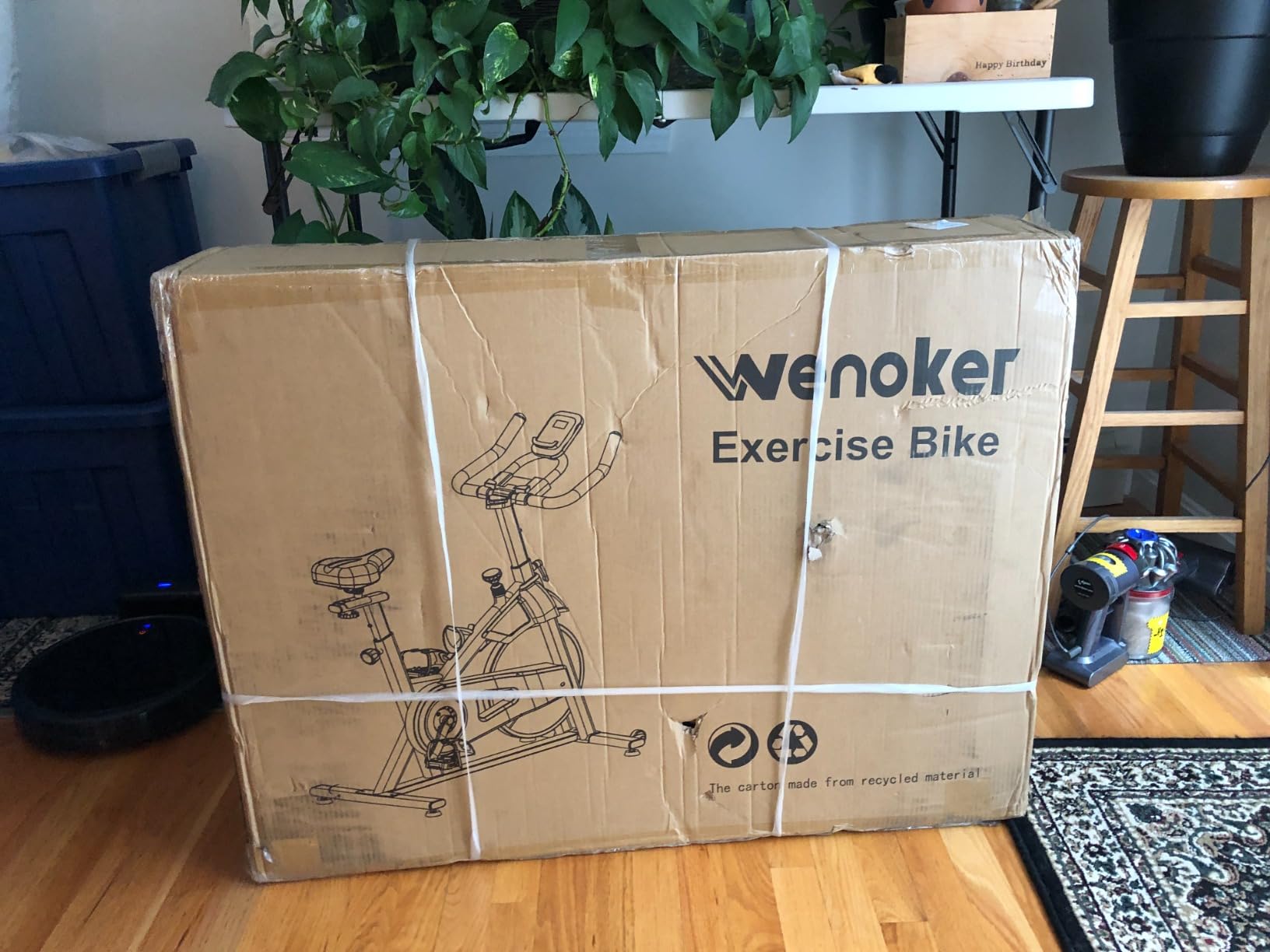 Exercise Bike, WENOKER Magnetic Resistance Stationary Bike for Home, App Supported Indoor Bike with Whisper Quiet, Heavy Flywheel and Upgraded Digital Display - Customer Photo 1