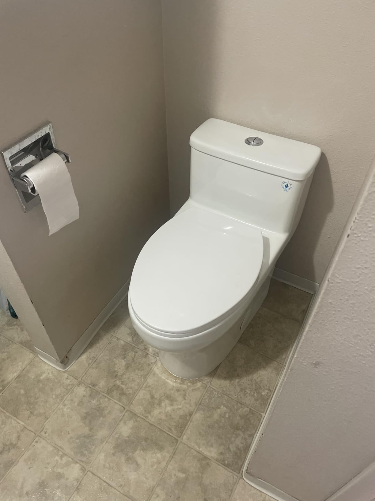 Elongated One Piece Toilet with Comfort Chair Seat ADA Height 17.33 Elongated One Piece Toilet with Comfort Chair Seat ADA Height 17.33
