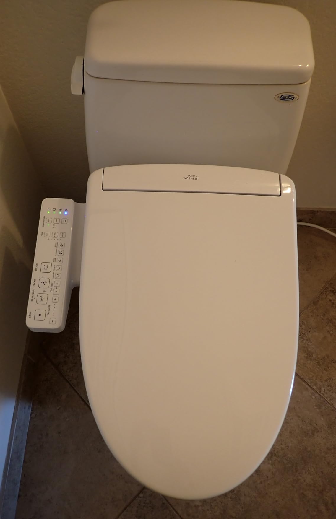 TOTO® WASHLET® S2 Electronic Bidet Toilet Seat with Instantaneous Water Heating, PREMIST and EWATER+ Wand Cleaning, Elongated, Cotton White - SW3346#01 Customer Review TOTO® WASHLET® S2 Electronic Bidet Toilet Seat with Instantaneous Water Heating, PREMIST and EWATER+ Wand Cleaning, Elongated, Cotton White - SW3346#01 - Customer Photo 1