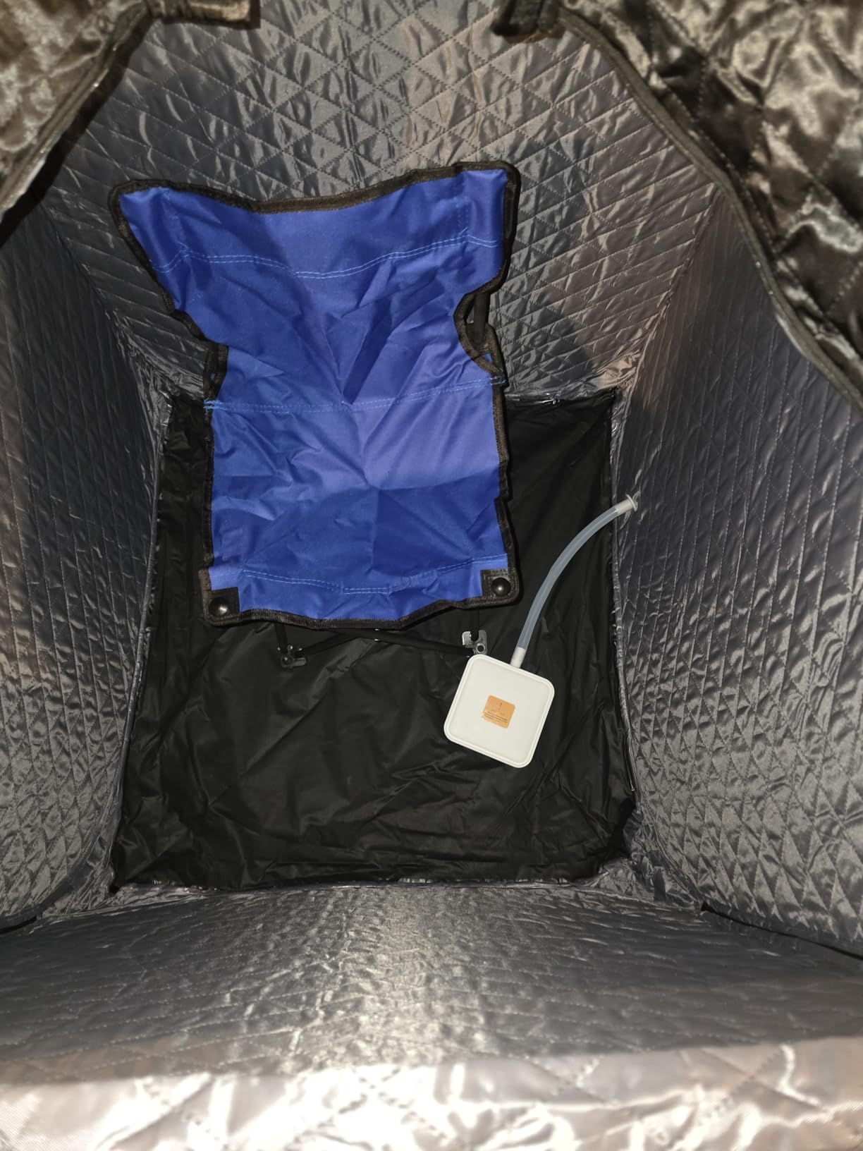 Portable Steam Sauna Box at Home, 9 Levels Heating, Sauna Tent for Home with Steamer and Folding Chair, Sauna Box for Relaxation, Detoxification, Spa, Sauna Box Customer Review Portable Steam Sauna Box at Home, 9 Levels Heating, Sauna Tent for Home with Steamer and Folding Chair, Sauna Box for Relaxation, Detoxification, Spa, Sauna Box - Customer Photo 1