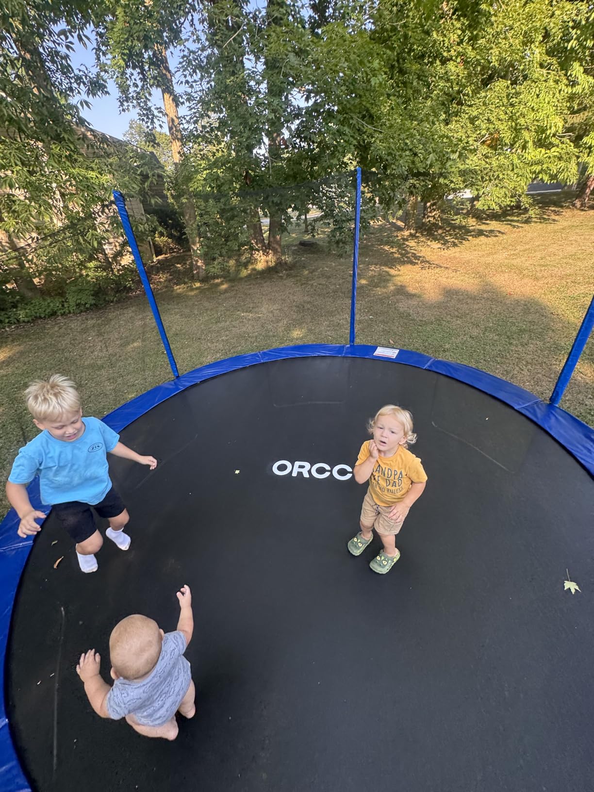 ORCC 1200LBS Weight Capacity Trampoline 16 15 14 12 10 8FT Outdoor Yard Trampolines for Kids Adults Customer Review ORCC 1200LBS Weight Capacity Trampoline 16 15 14 12 10 8FT Outdoor Yard Trampolines for Kids Adults - Customer Photo 2
