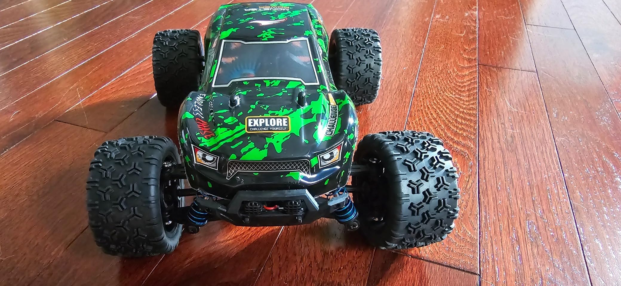 1:16 Scale All Terrain Fast RC Cars, 40KM/H High Speed 4WD Remote Control Car with 2 Rechargeable Batteries, 4X4 Off Road Monster Truck, 2.4GHz Electric Vehicle Toys Gifts for Kids and Adults - Customer Photo 1