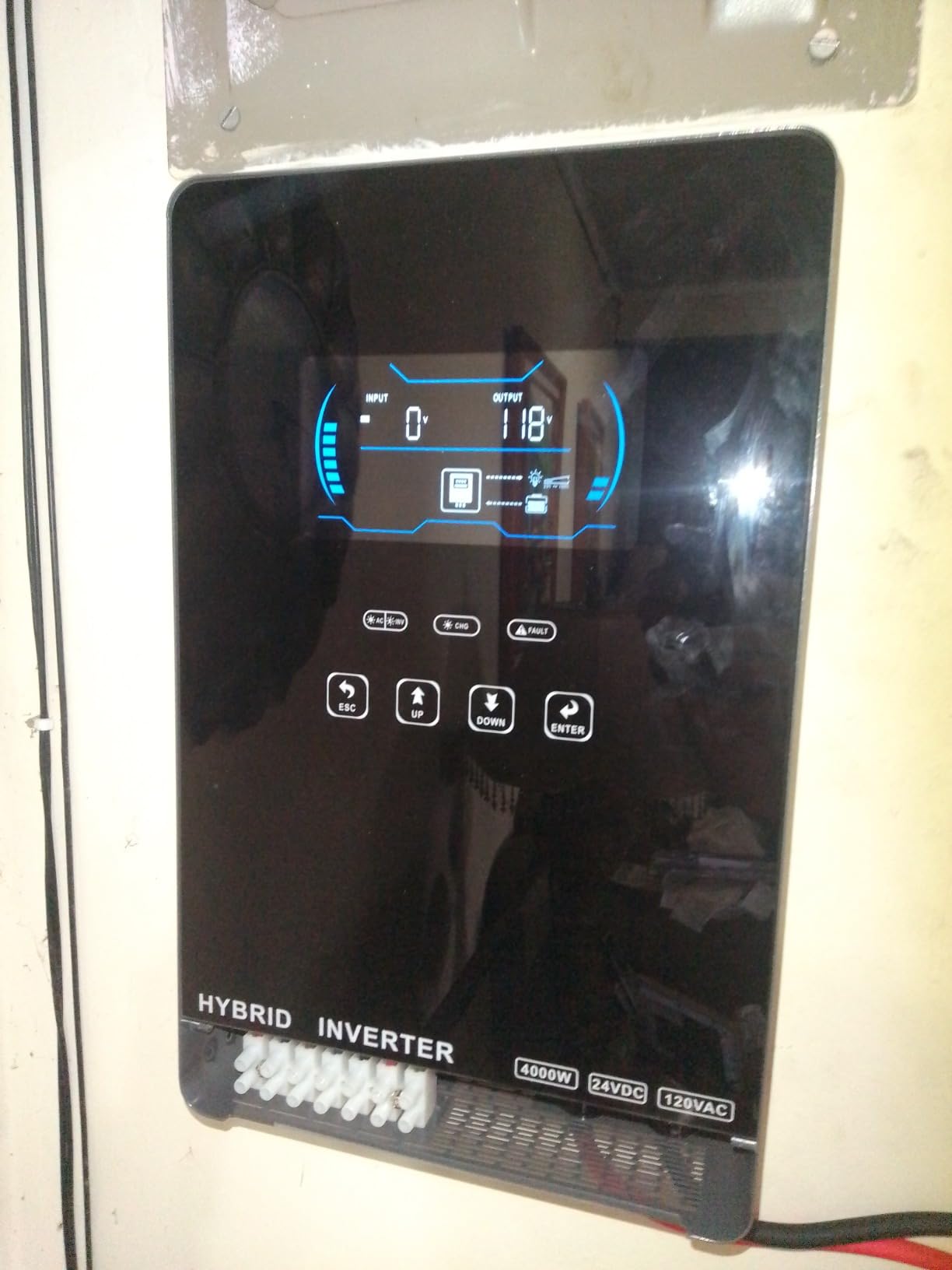 SUMRY Solar Inverter Charger, 3600W DC 24V to AC 110V Hybrid Voltage Converter with 120A MPPT Charge Controller, Pure Sine Wave Power for Battery-Less or AGM Lithium Battery Home Energy System Customer Review SUMRY Solar Inverter Charger, 3600W DC 24V to AC 110V Hybrid Voltage Converter with 120A MPPT Charge Controller, Pure Sine Wave Power for Battery-Less or AGM Lithium Battery Home Energy System - Customer Photo 2