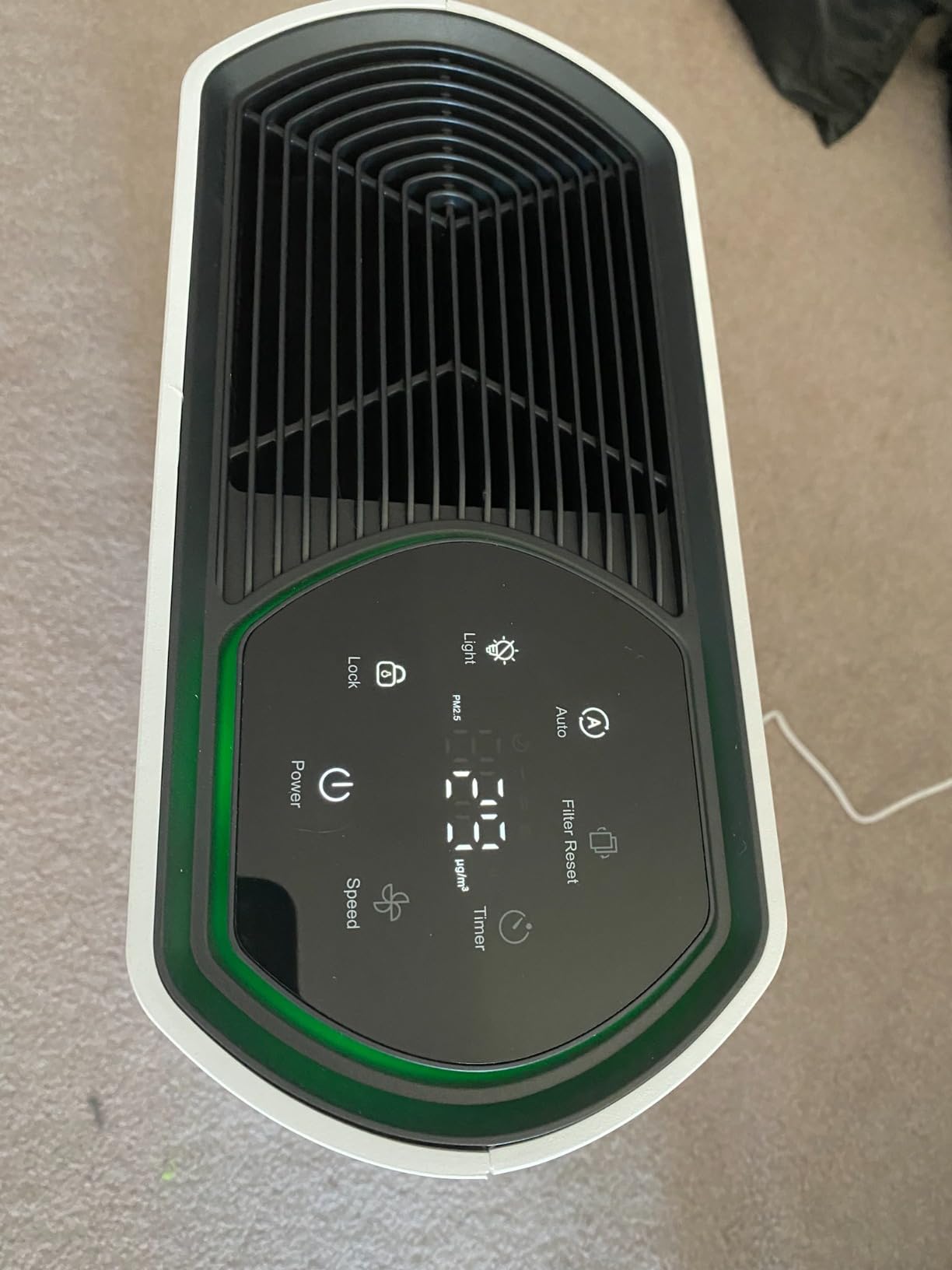 Powerful Air Purifiers for Home Large Room Up to 2400 Ft², ECOSELF HEPA Air Purifier with PM 2.5 Air Quality Display 20dB Sleep Mode, Air Purifiers for Bedroom Office Living Room HAP602 White Customer Review Powerful Air Purifiers for Home Large Room Up to 2400 Ft², ECOSELF HEPA Air Purifier with PM 2.5 Air Quality Display 20dB Sleep Mode, Air Purifiers for Bedroom Office Living Room HAP602 White - Customer Photo 1