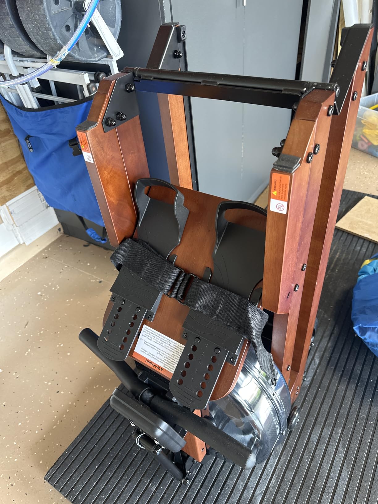 Dripex Water Rowing Machines for Home Use, Foldable Row Machine with 400LBS Weight Capacity, Rower Machine with Dedicated LCD Monitor, Comfortable Seat, Bluetooth App Compatible for Home Gym Exercise - Customer Photo 1