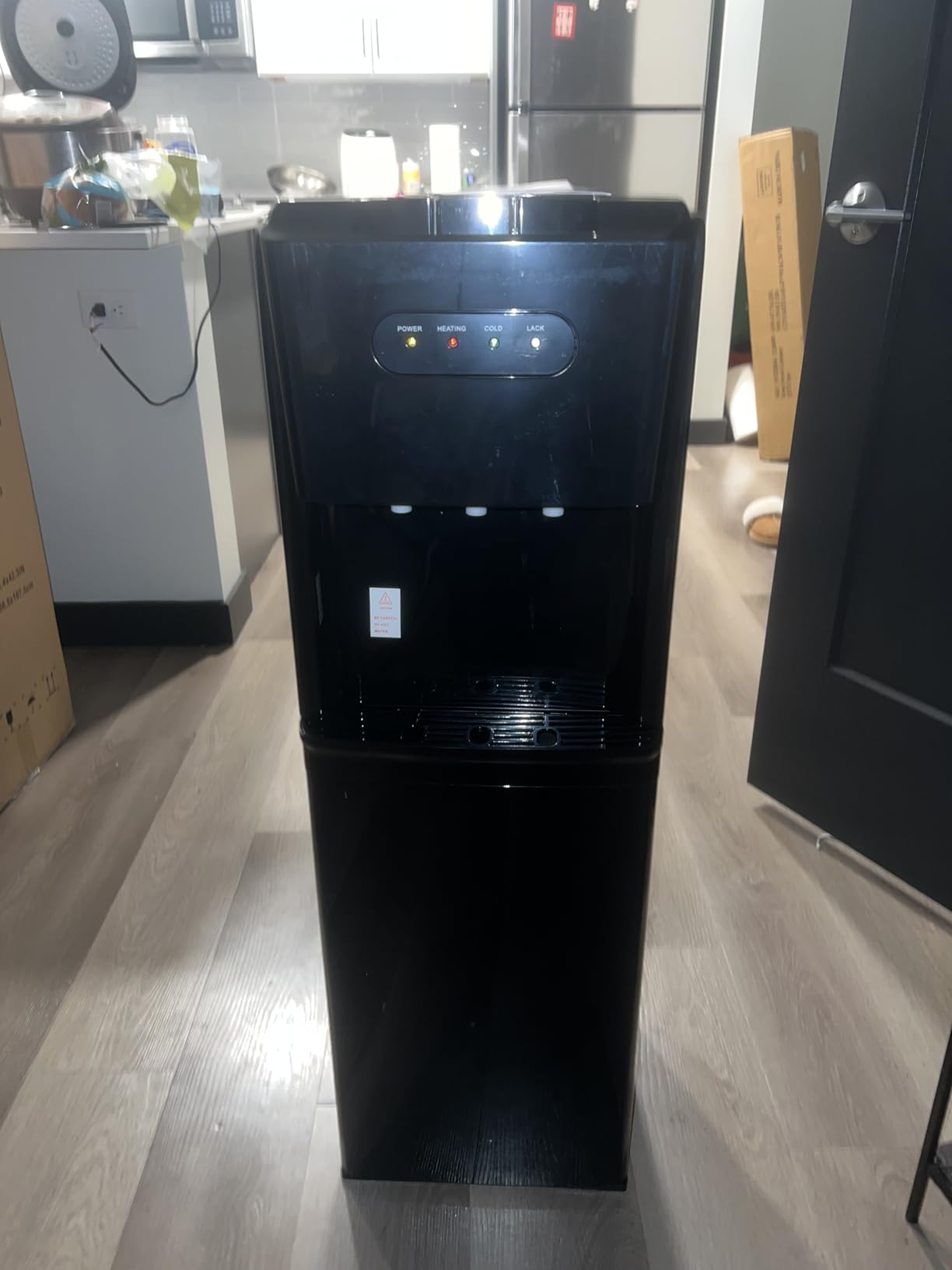 Bottom Loading Water Cooler Dispenser,3 Temperature Settings - Hot, Cold & Room, Empty Bottle Indicator, Child Safety Lock, Ideal for Office, Home, Living Room - Inky Black Customer Review Bottom Loading Water Cooler Dispenser,3 Temperature Settings - Hot, Cold & Room, Empty Bottle Indicator, Child Safety Lock, Ideal for Office, Home, Living Room - Inky Black - Customer Photo 1