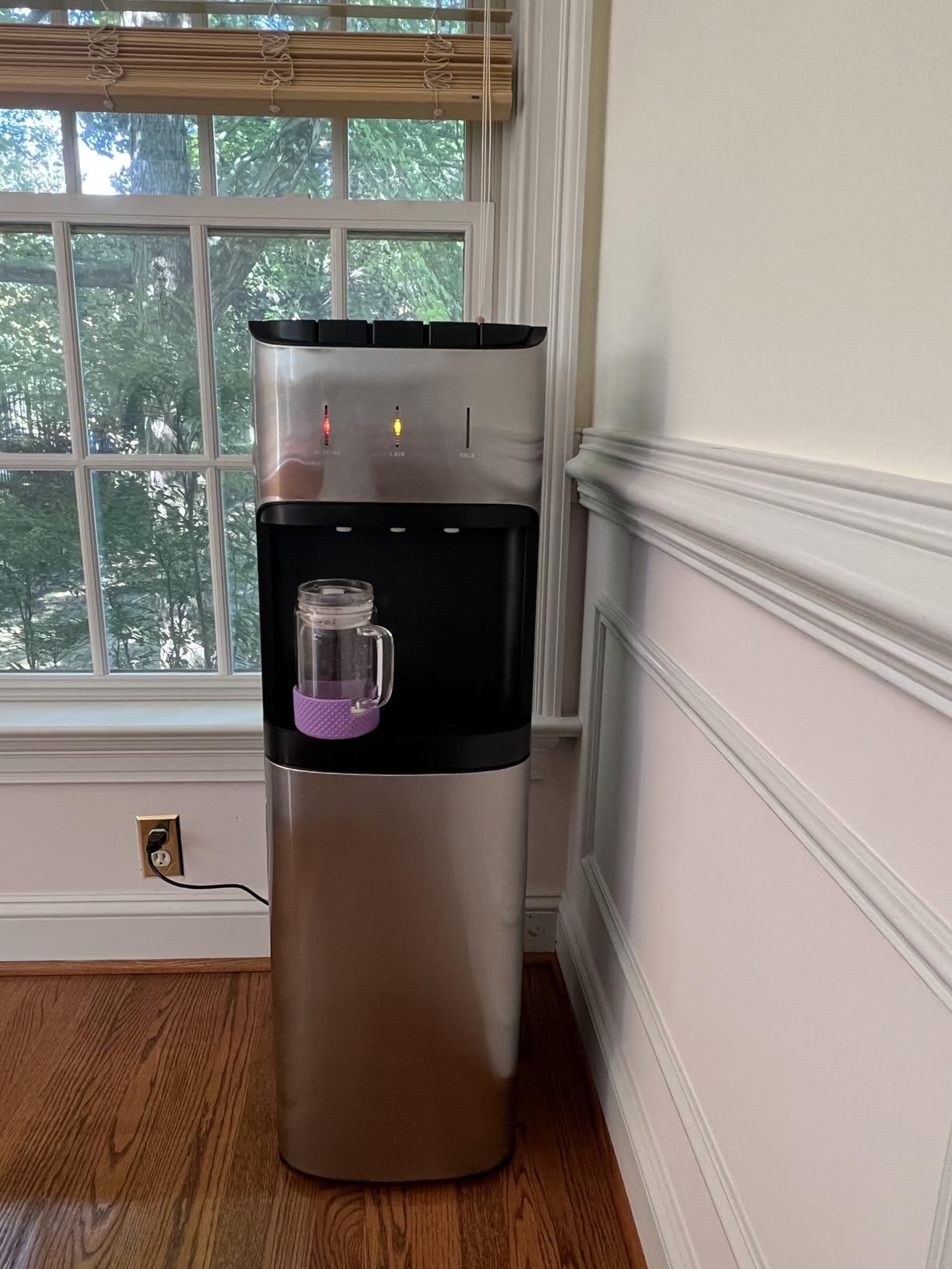 Bottom Loading Water Cooler Dispenser for 3-5 Gallon Bottles, 3 Temperature - Hot, Cold & Room Water with Child Lock, Ideal Design for Home & Office, Silvery Customer Review Bottom Loading Water Cooler Dispenser for 3-5 Gallon Bottles, 3 Temperature - Hot, Cold & Room Water with Child Lock, Ideal Design for Home & Office, Silvery - Customer Photo 1