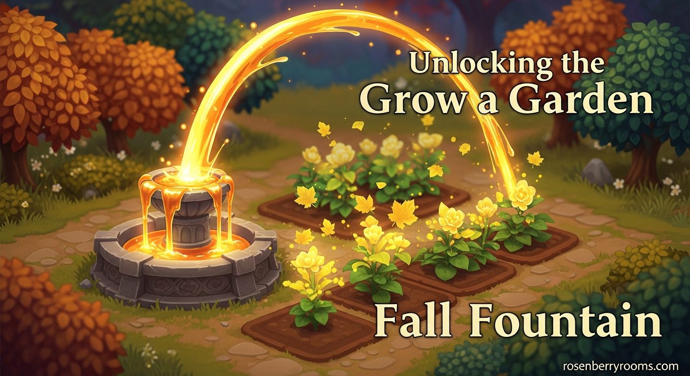 Fall Fountain in Grow a Garden