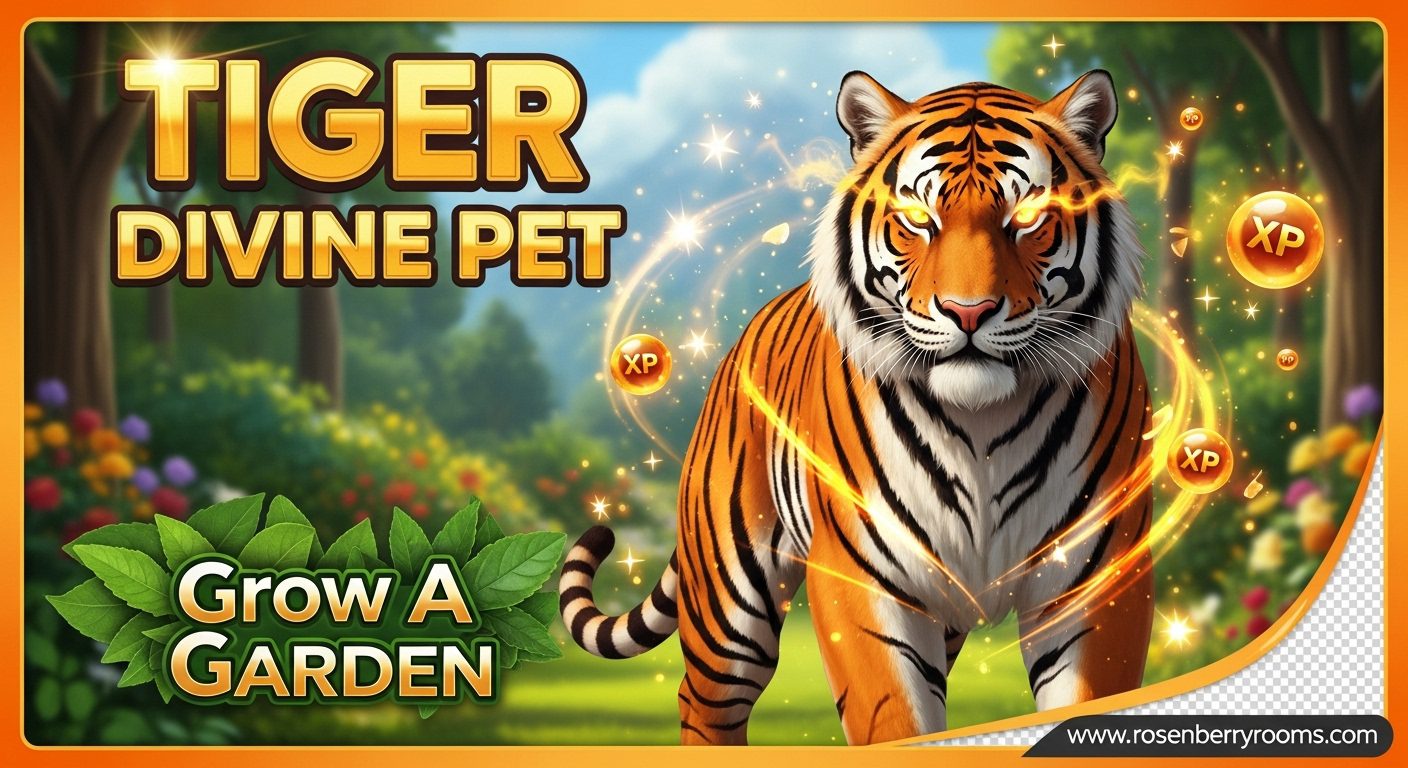 Grow A Garden Tiger Divine Pet
