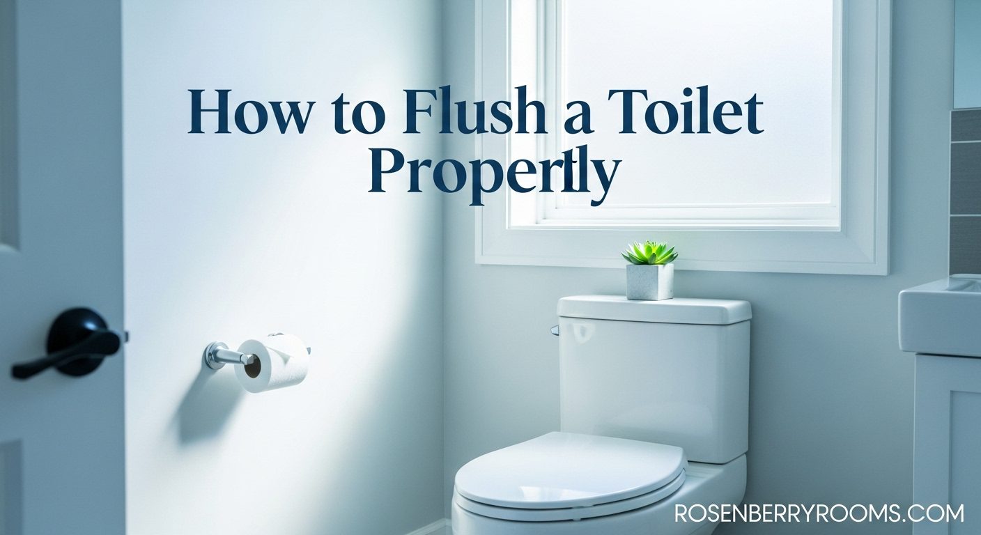 How to Flush a Toilet Properly