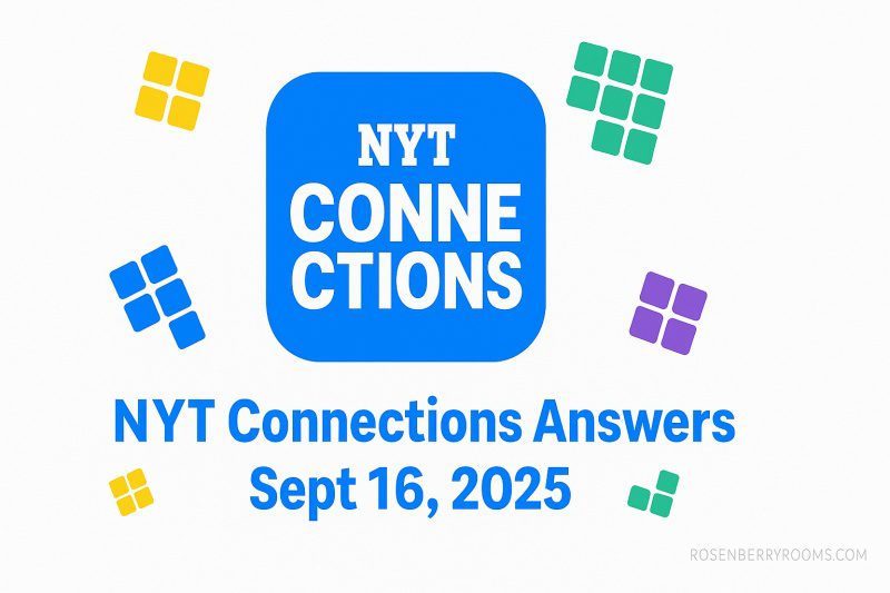 NYT Connections Hints Today (16 September, 2025) #828 Solutions 1 NYT Connections Hints Today
