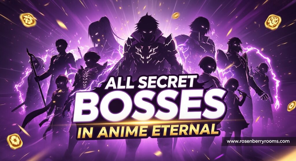 Secret Bosses in Anime Eternal