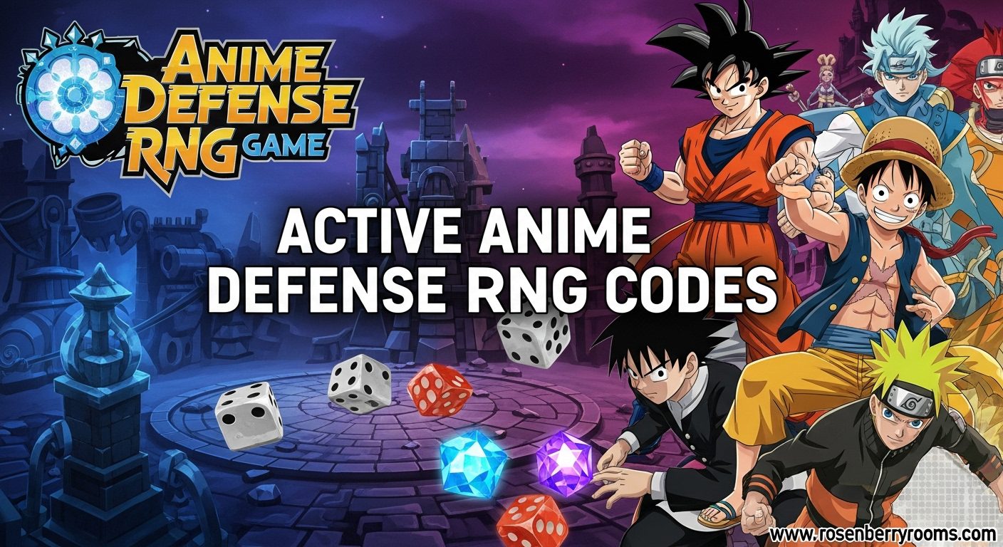Anime Defense RNG codes