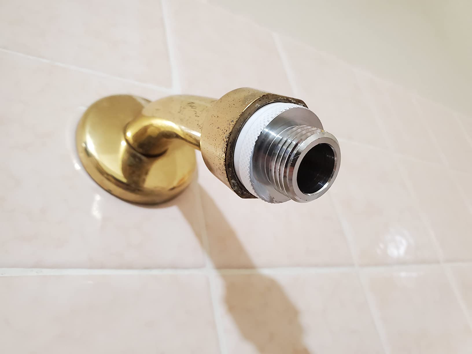SHOWER ARM ADPTR PFISTER MfrPartNo PF1C, No Size, Chrome Customer Review SHOWER ARM ADPTR PFISTER MfrPartNo PF1C, No Size, Chrome - Customer Photo 2