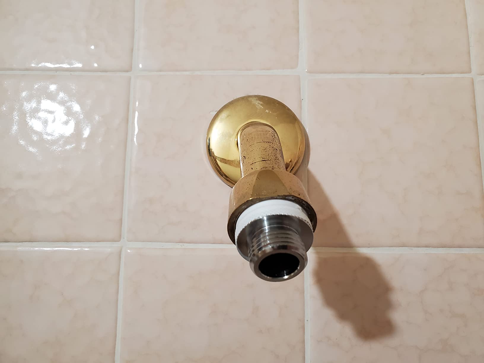 SHOWER ARM ADPTR PFISTER MfrPartNo PF1C, No Size, Chrome Customer Review SHOWER ARM ADPTR PFISTER MfrPartNo PF1C, No Size, Chrome - Customer Photo 4