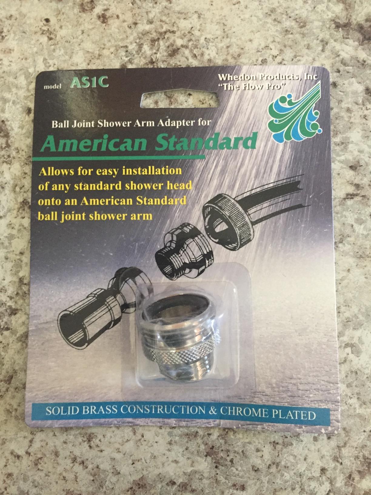 AS1C American Standard Ball Joint Shower ARM Adapter Customer Review AS1C American Standard Ball Joint Shower ARM Adapter - Customer Photo 3