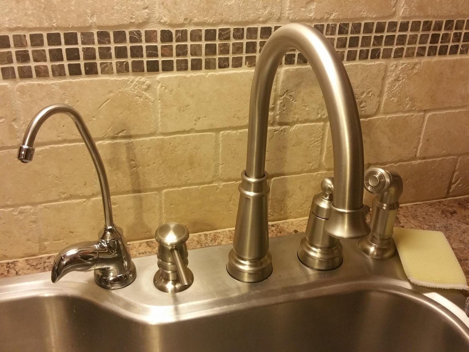 Culligan US 4 EZ-Change Sink Drinking Water Filtration System with Dedicated Faucet and Premium Filter, Single Unit, Chrome Customer Review Culligan US 4 EZ-Change Sink Drinking Water Filtration System with Dedicated Faucet and Premium Filter, Single Unit, Chrome - Customer Photo 1