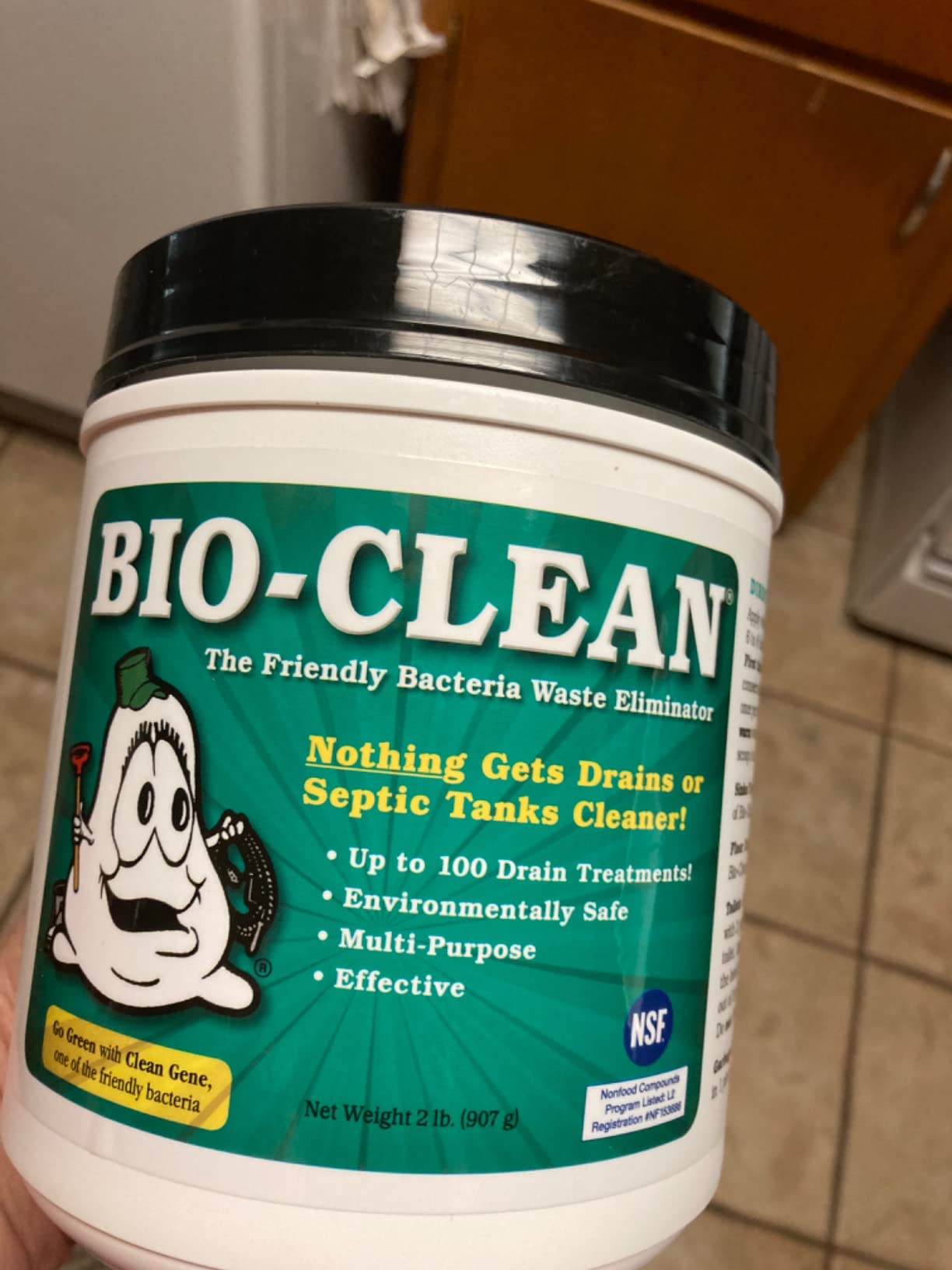 Bio-Clean Drain Septic 2# Can Cleans Drains- Septic Tanks - Grease Traps All Natural and 100% Guaranteed No Caustic Chemicals! Removes fats Oil and Grease, Completely Cleans Your System. Customer Review Bio-Clean Drain Septic 2# Can Cleans Drains- Septic Tanks - Grease Traps All Natural and 100% Guaranteed No Caustic Chemicals! Removes fats Oil and Grease, Completely Cleans Your System. - Customer Photo 1