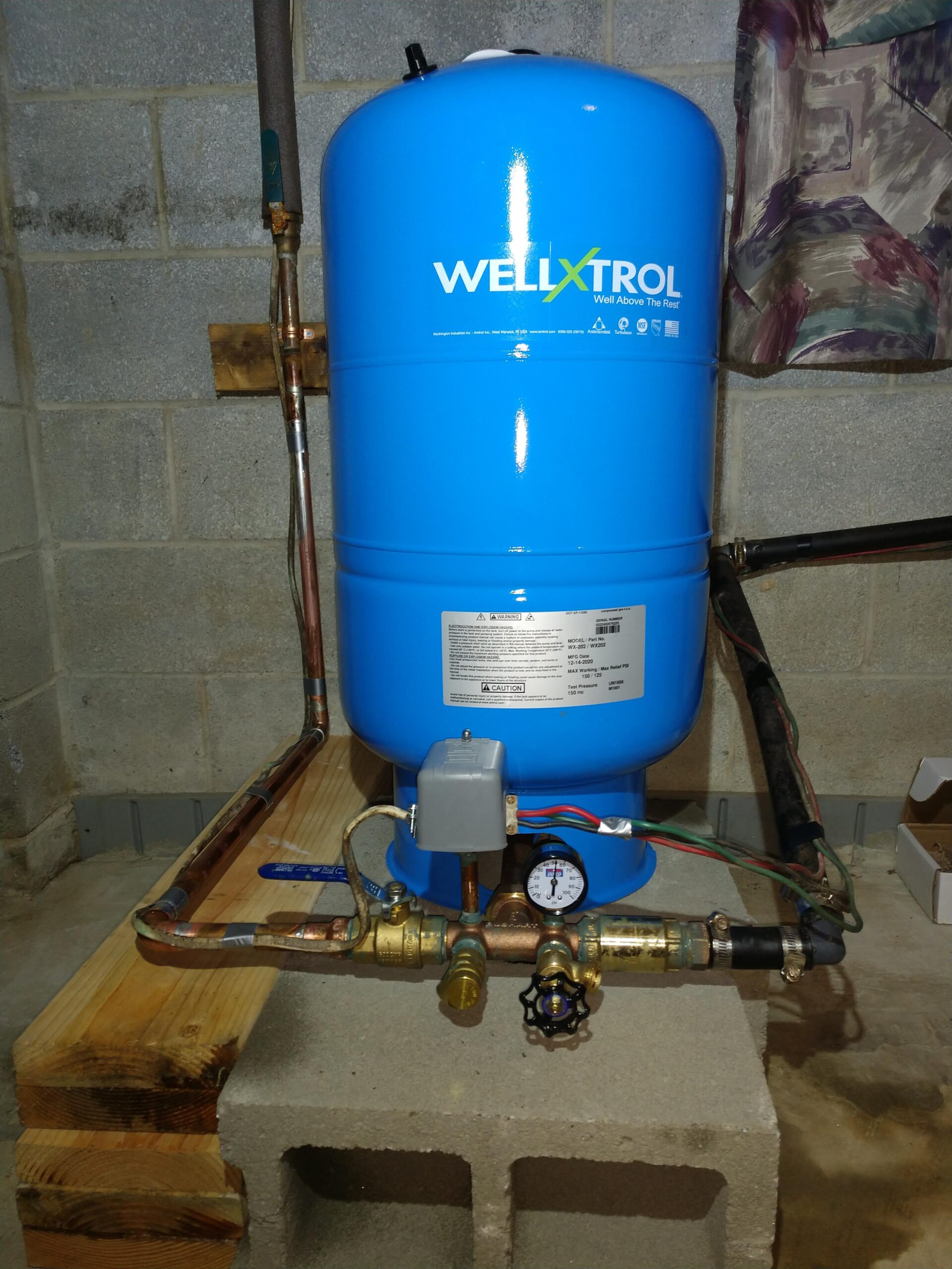 Amtrol WX-202 Well Pressure Tank Customer Review Amtrol WX-202 Well Pressure Tank - Customer Photo 2