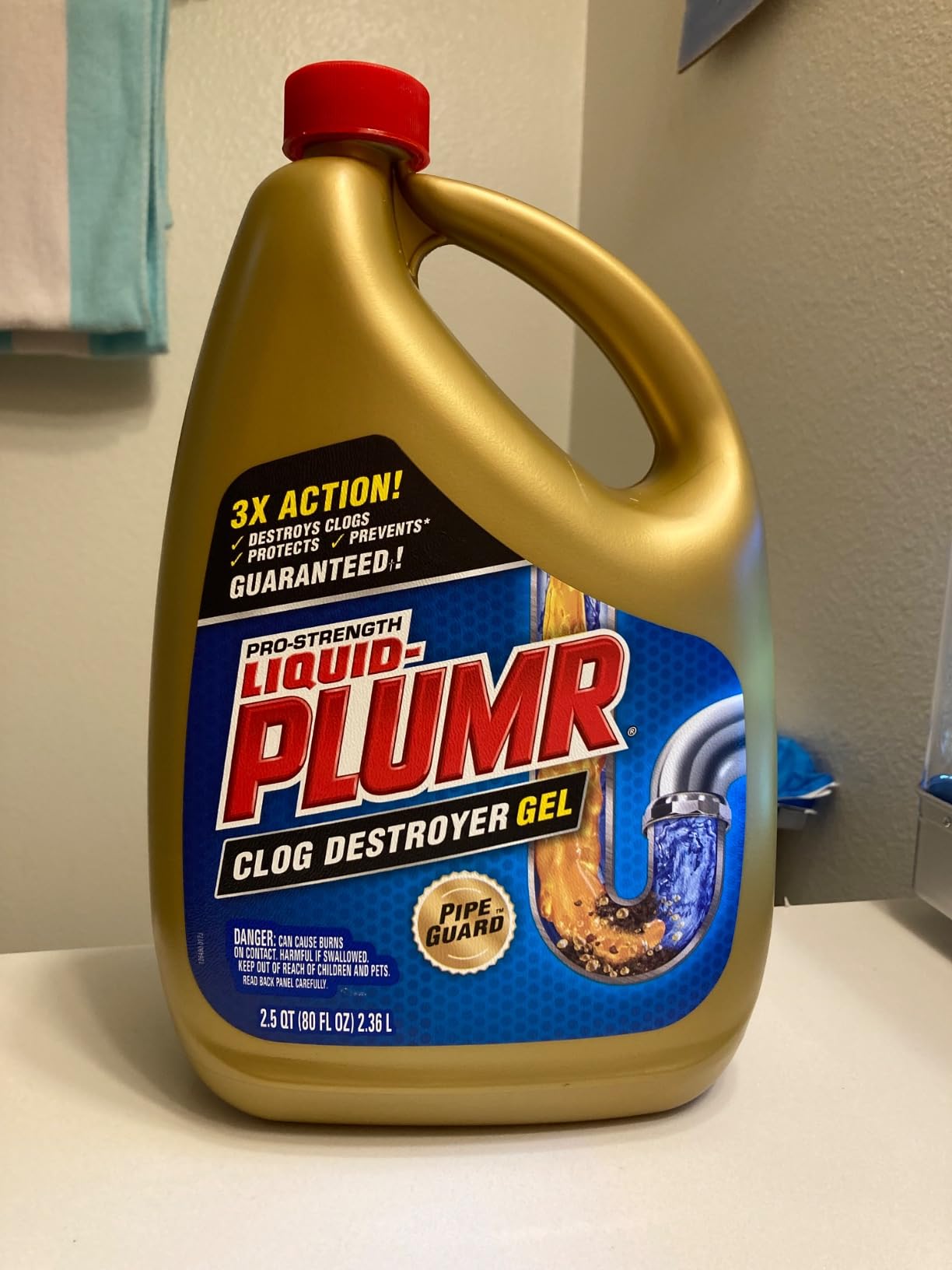 Liquid-Plumr Pro-Strength Clog Destroyer, Liquid Drain Cleaner, 80 Fluid Ounces (Package May Vary) Customer Review Liquid-Plumr Pro-Strength Clog Destroyer, Liquid Drain Cleaner, 80 Fluid Ounces (Package May Vary) - Customer Photo 2