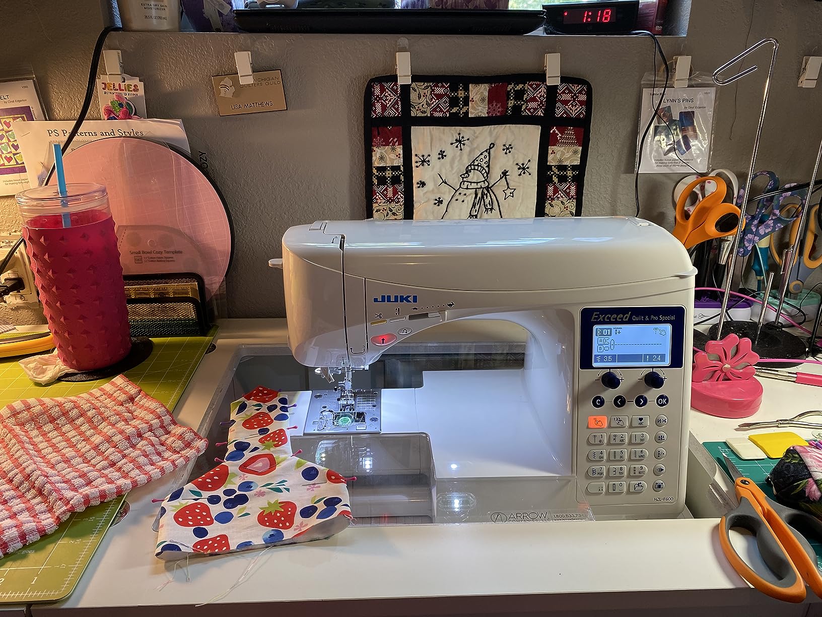 Juki HZL-F600 Computerized Sewing and Quilting Machine Customer Review Juki HZL-F600 Computerized Sewing and Quilting Machine - Customer Photo 1