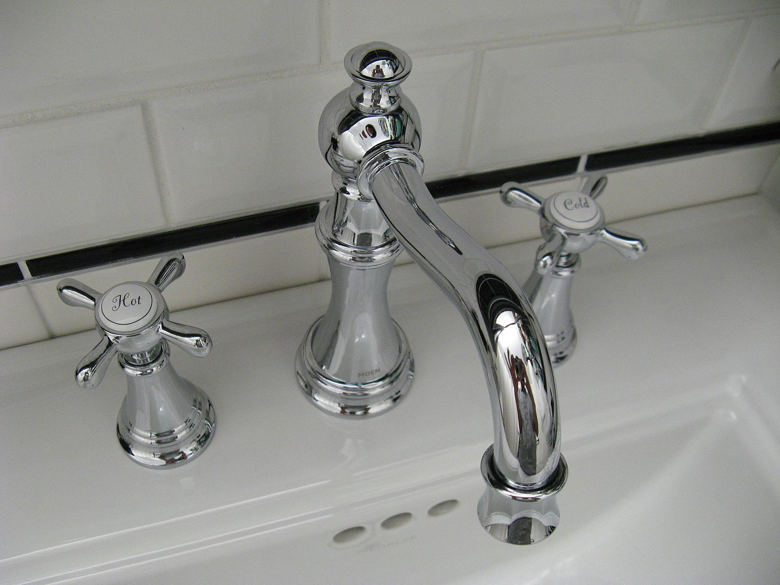 Moen Weymouth Chrome Two-Handle Widespread Cross Handle Bathroom Faucet Trim Set, Valve Required, TS42114 - Customer Photo 1