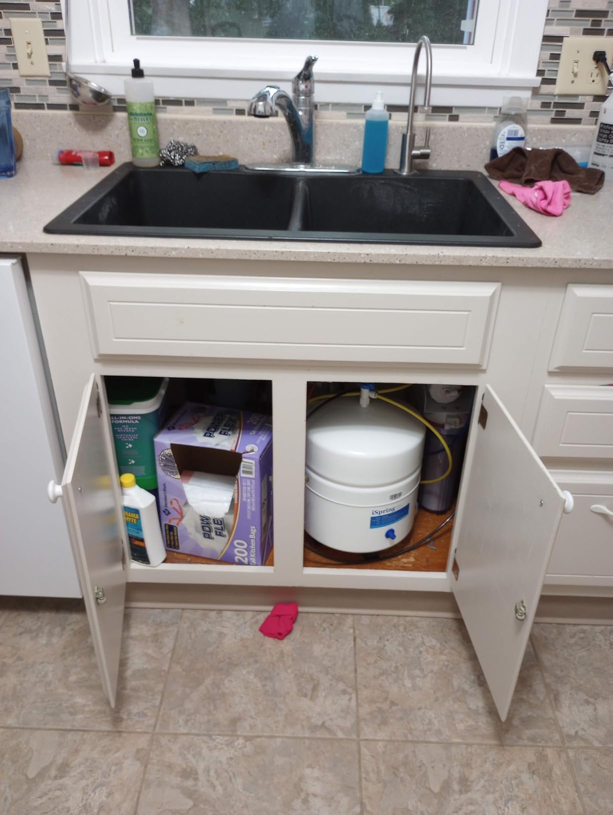 iSpring RCC7AK, NSF Certified, 75 GPD, Alkaline 6-Stage Reverse Osmosis System, pH+ Remineralization RO Water Filter System Under Sink, Patented Top-Mounted Faucet Design for Easy Installation Customer Review iSpring RCC7AK, NSF Certified, 75 GPD, Alkaline 6-Stage Reverse Osmosis System, pH+ Remineralization RO Water Filter System Under Sink, Patented Top-Mounted Faucet Design for Easy Installation - Customer Photo 2